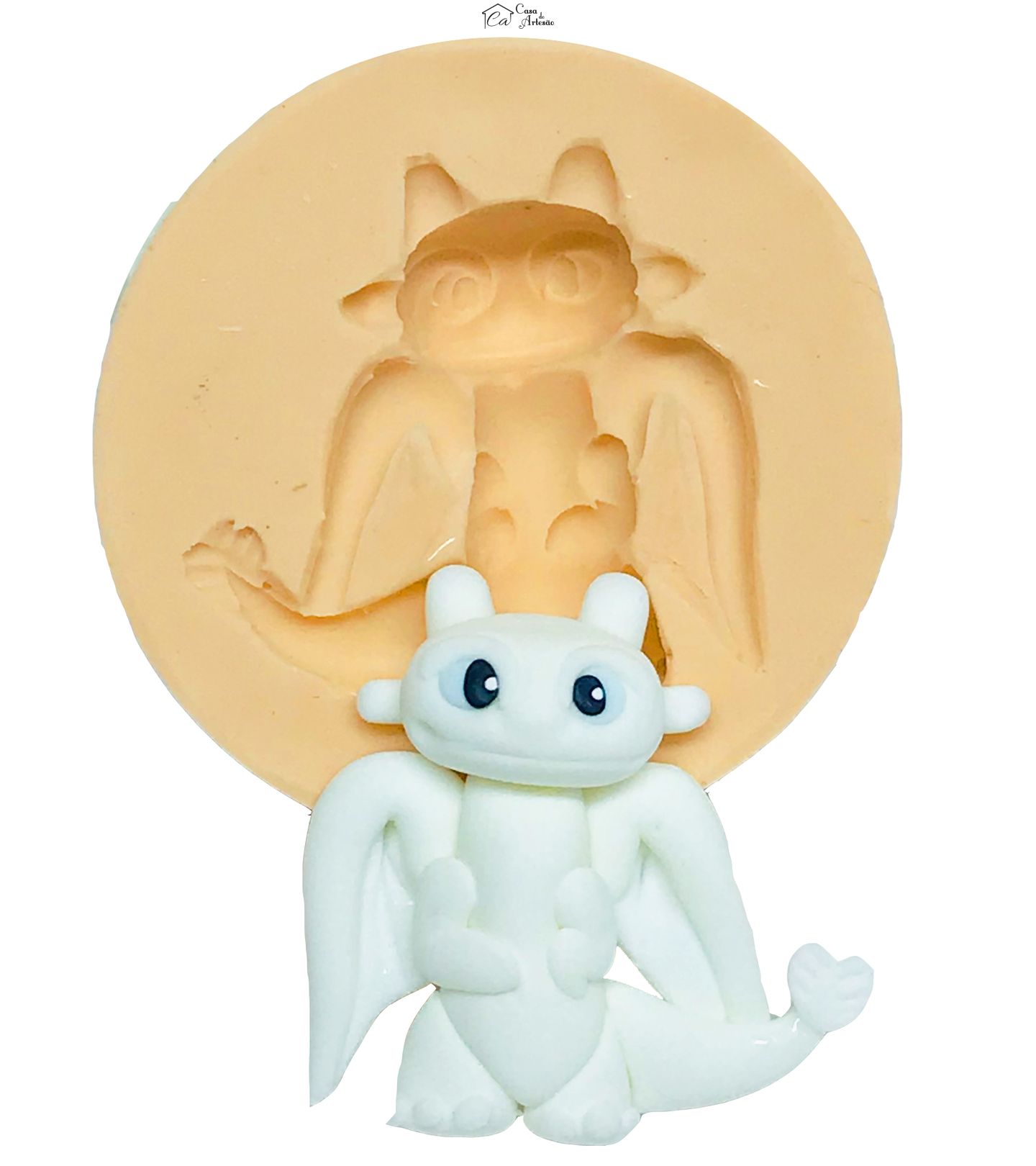 Molde de silicone - Como Treinar seu Dragão - Furia da Luz - Pequena - P579