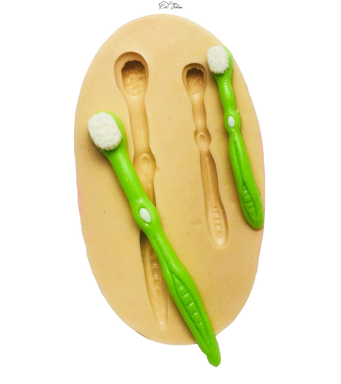 Molde de silicone - Escova de Dentes - Media e Pequena - P391