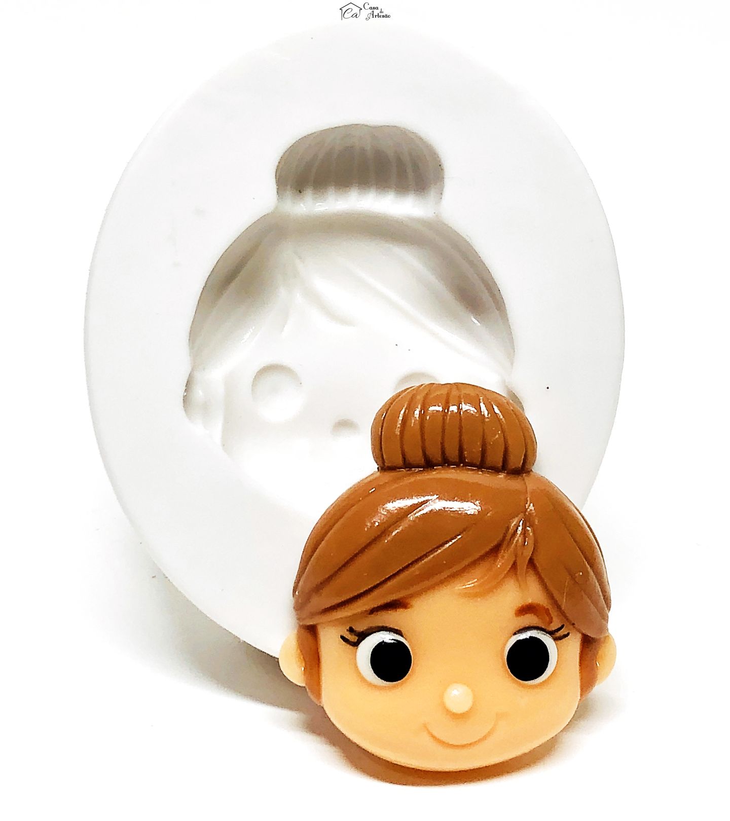 Molde de silicone - Bailarina - Rosto - Medio - P1063