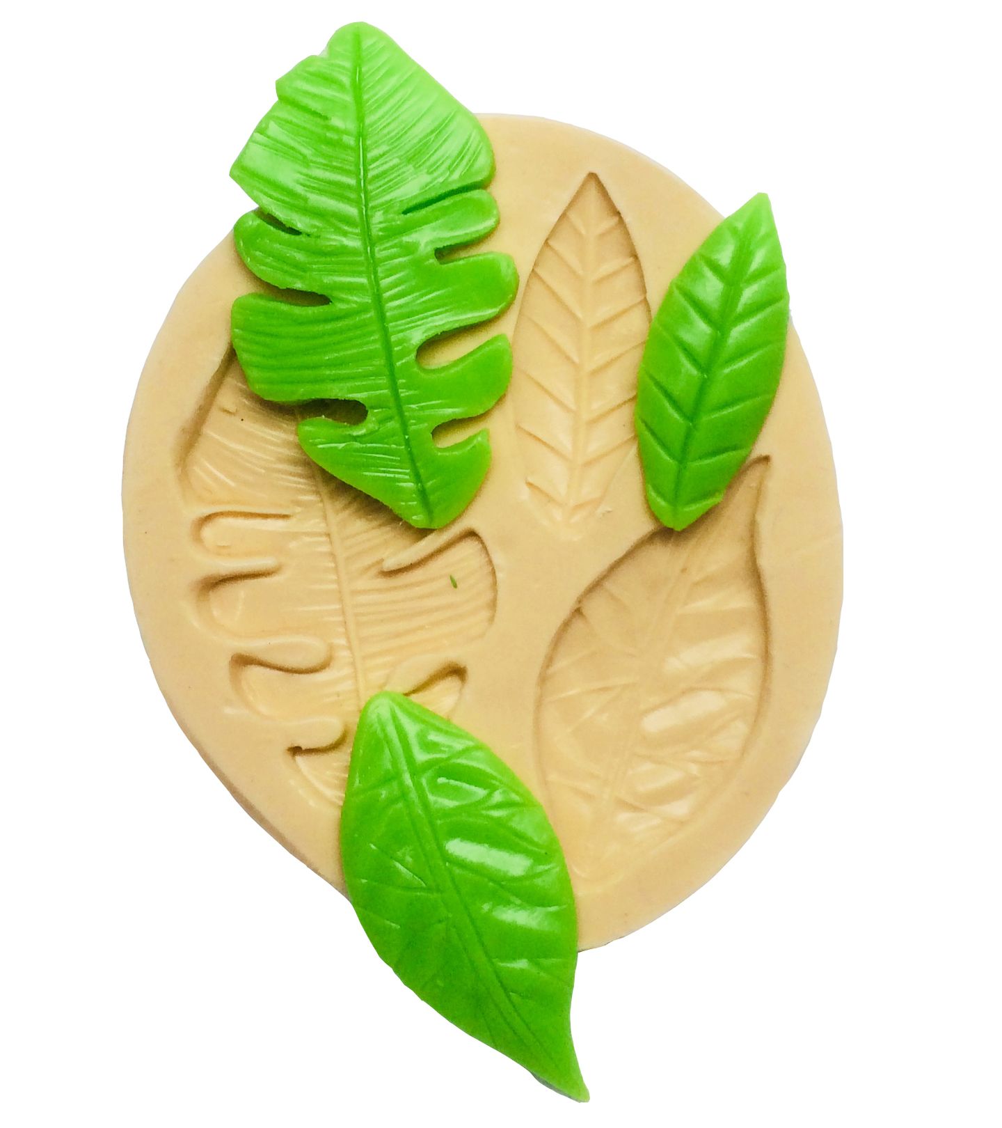 Molde de silicone - Folhas - P354