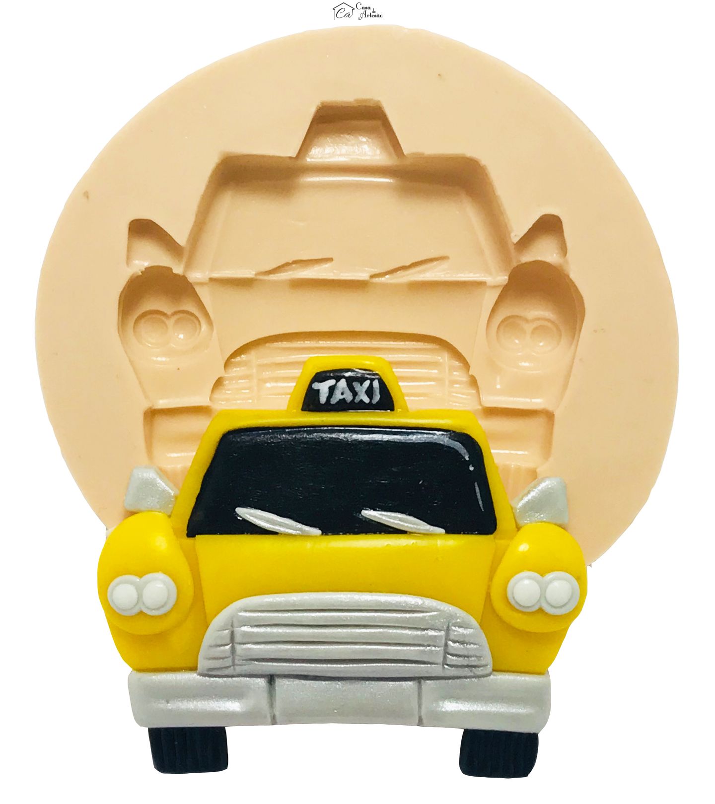 Molde de silicone - Meios de Transporte - Taxi - Medio - P416