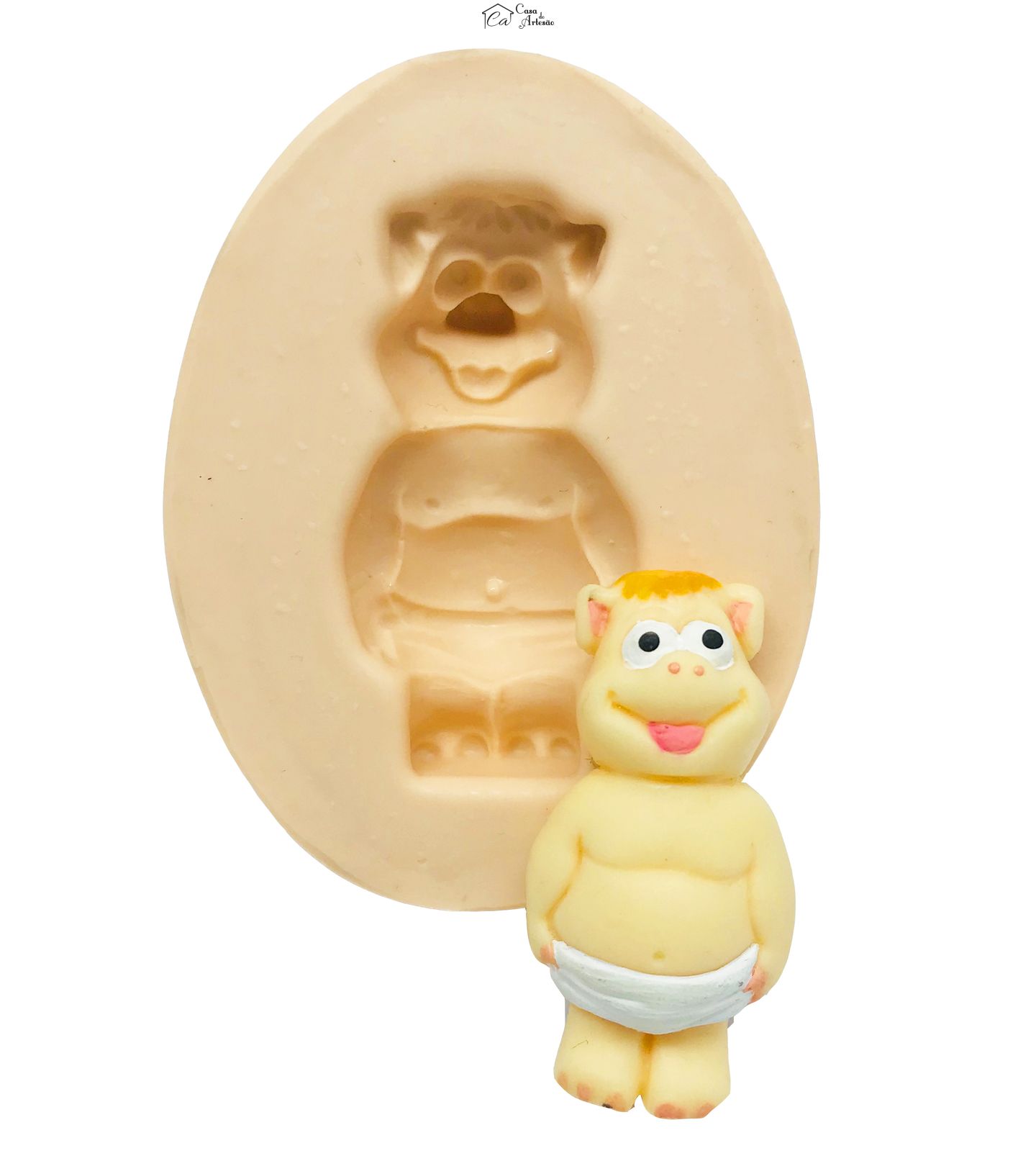 Molde de silicone - Cocorico - Porco - Astolfo Baby