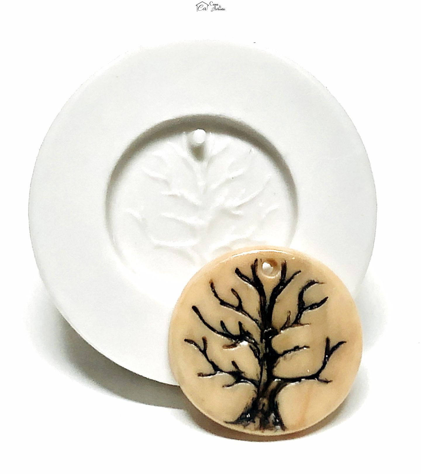 Molde de silicone - Pingente - Arvore da Vida - Pequeno - P1054
