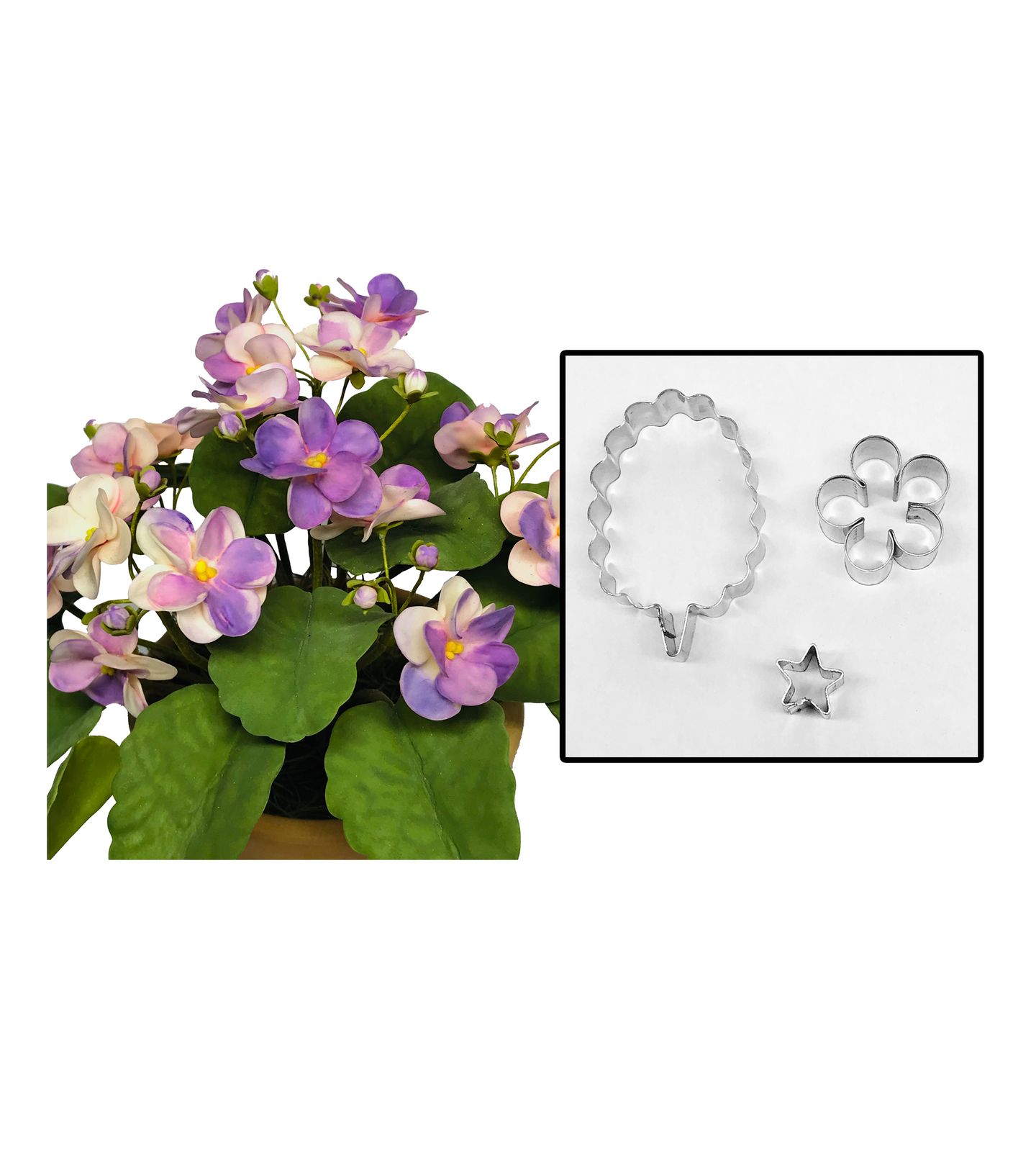 Cortador Aço - Flor - Violeta