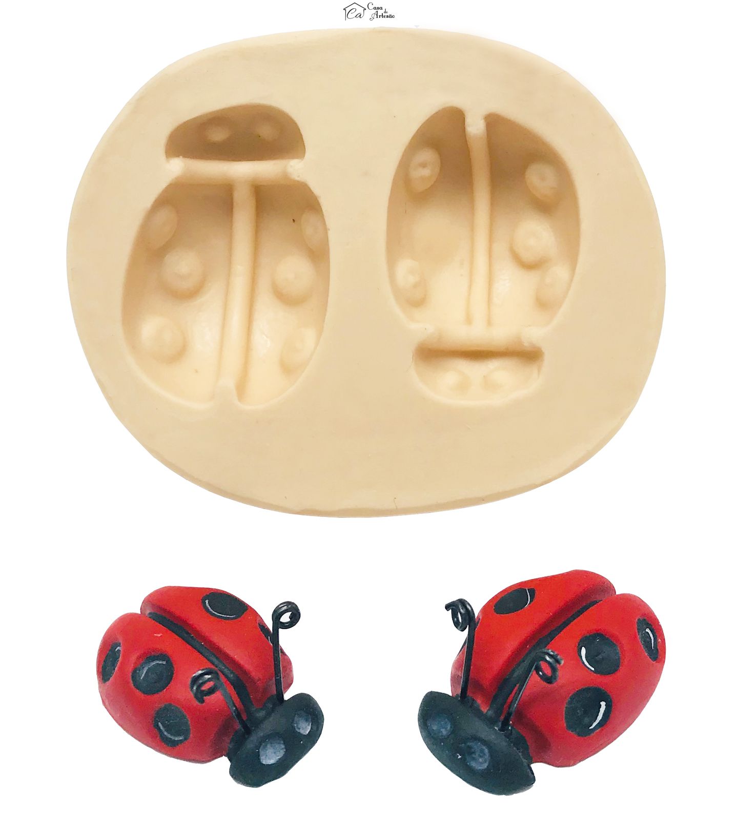 Molde de silicone - Joaninhas (2)