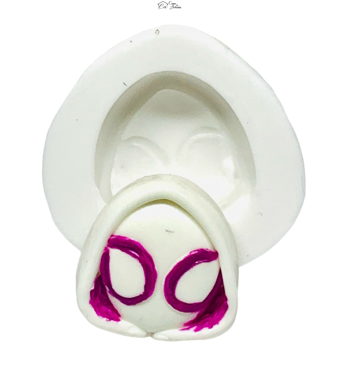 Molde de silicone - Homem Aranha - Rosto Gwen Stacy - Pequena - P1232