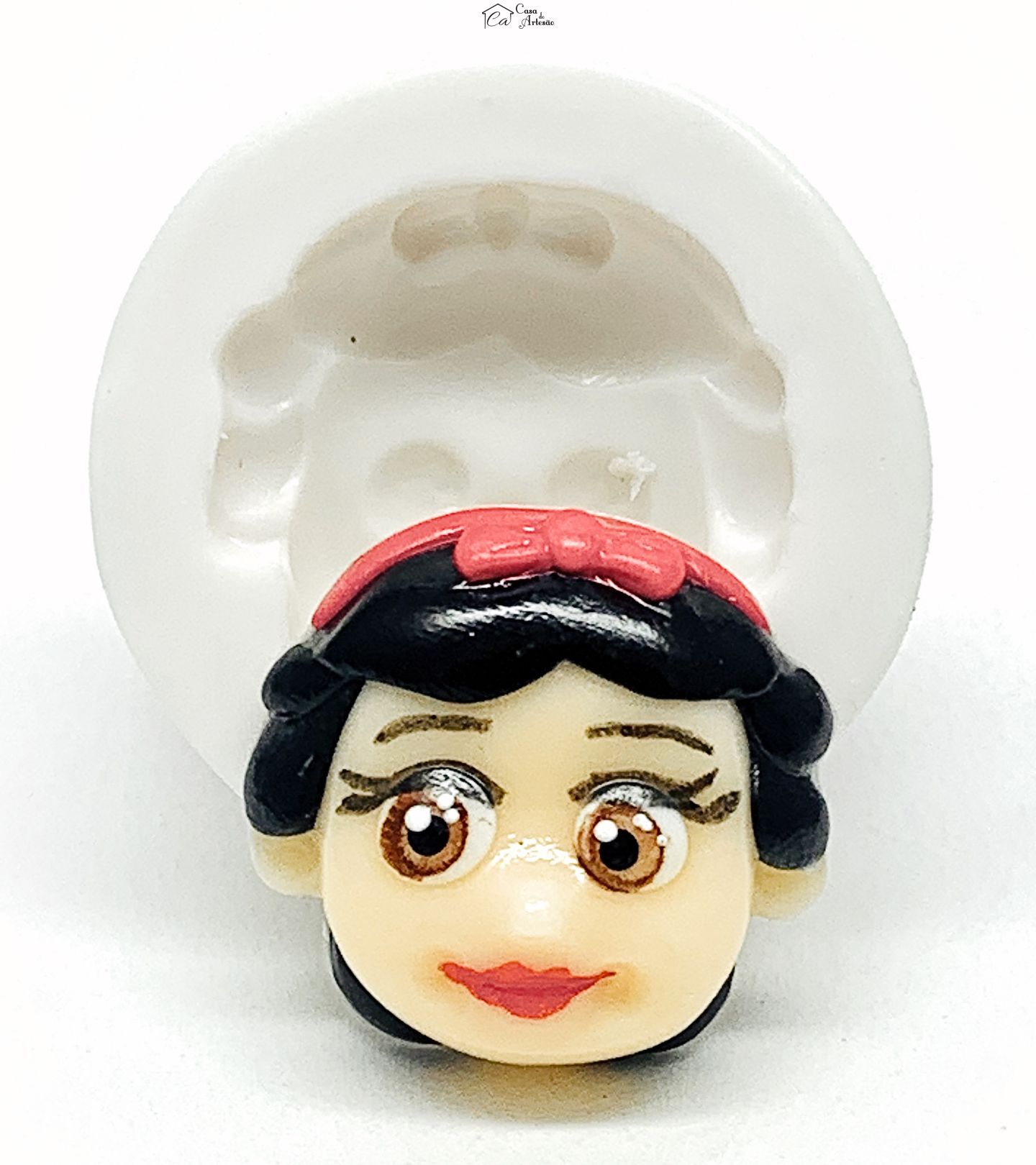 Molde de silicone - Princesas Disney - Rosto Branca de Neve - Pequeno - P1147