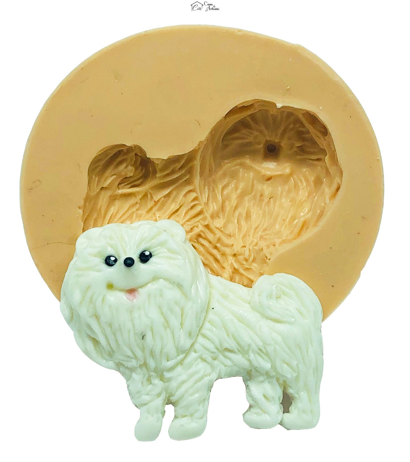 Molde de silicone - Cachorro - Spitz Alemao - Medio - P844