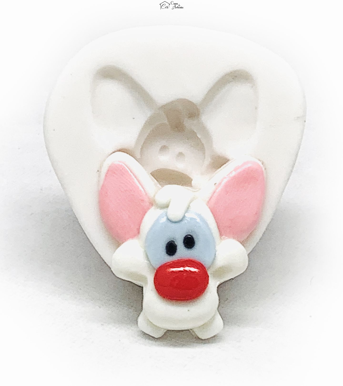 Molde de silicone - Pink e Cerebro - Rosto Pink - Pequeno - P1159