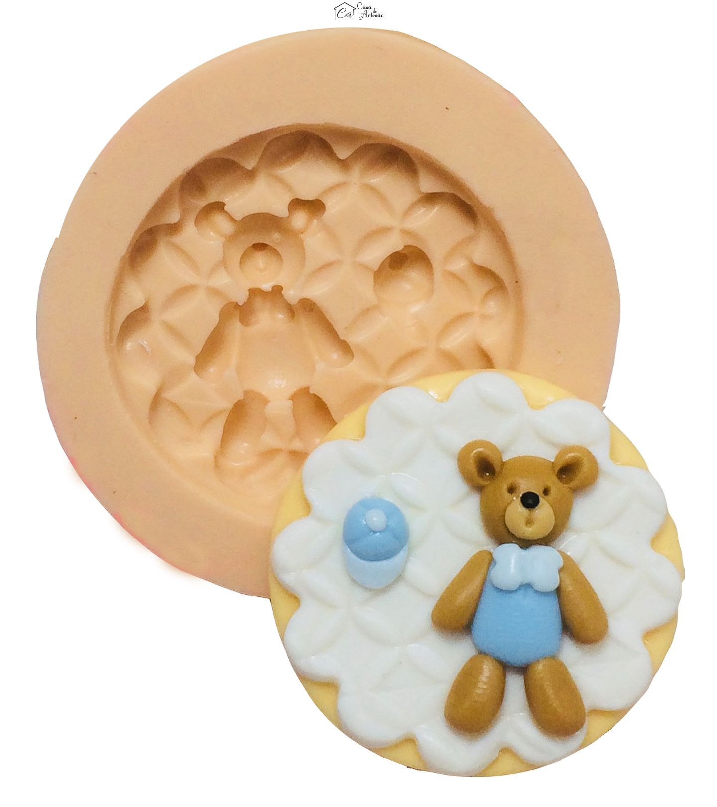 Molde de silicone - Ursinho para Doce - Pequeno - P386