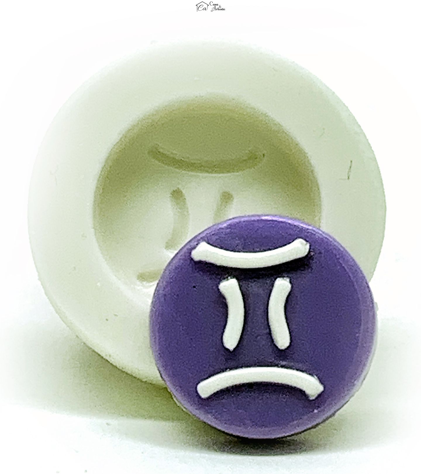 Molde de silicone - Horoscopo - Simbolo - Gemeos - Pequeno - P1138