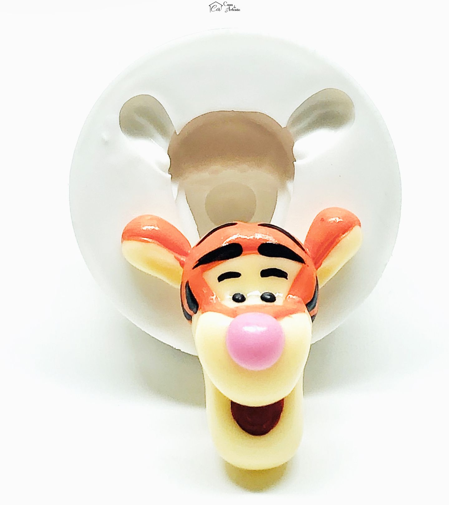 Molde de silicone - Urso Pooh - Rosto Tigrao - Medio - P1005