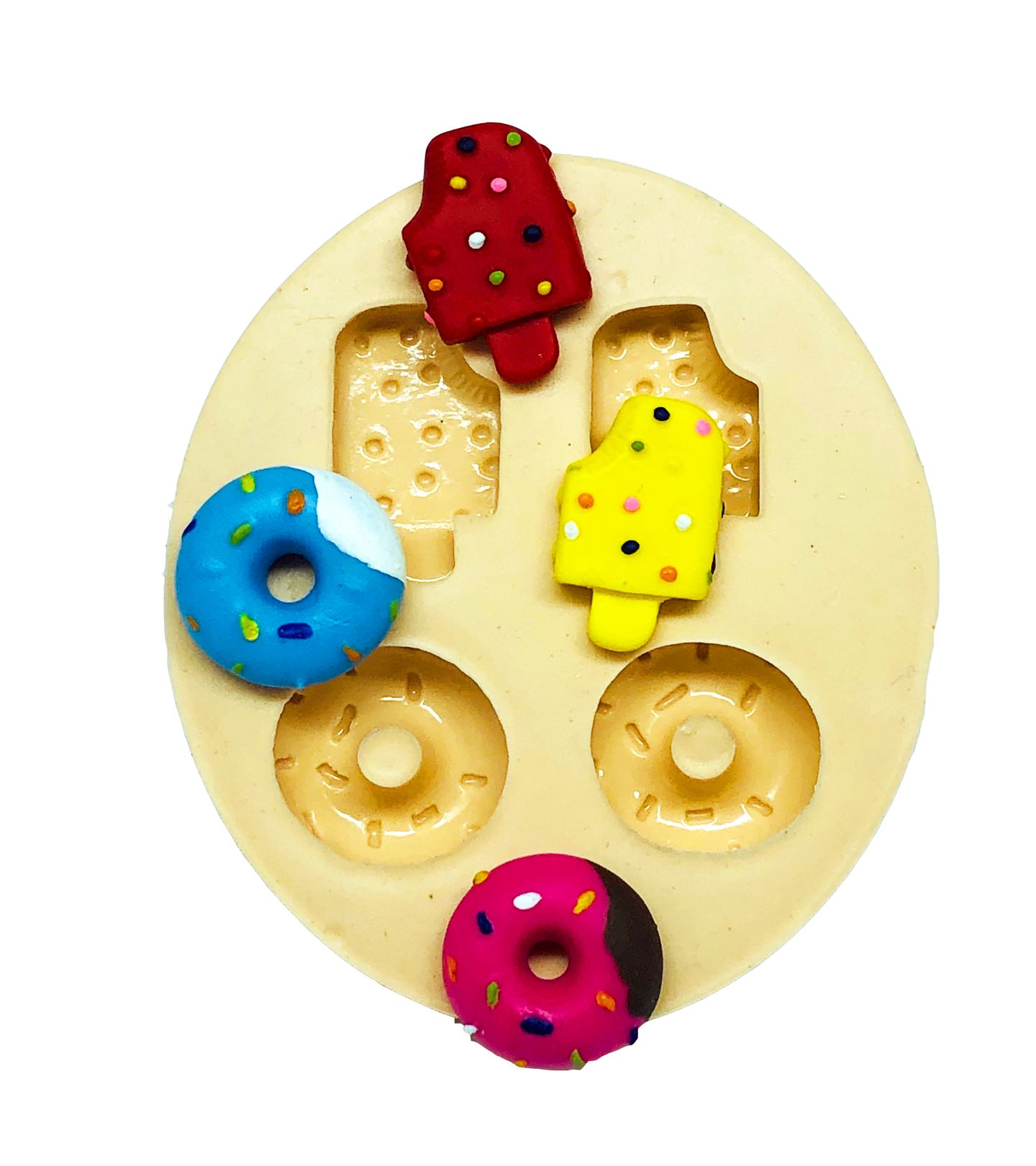 Molde de silicone - Donuts e Sorvete - P651