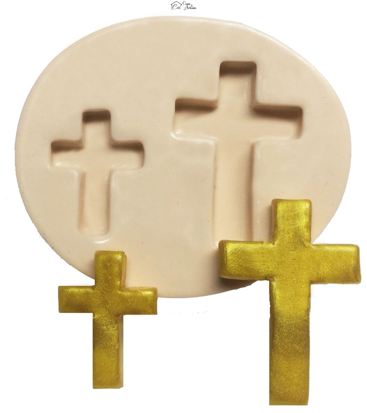 Molde de silicone - Cruz - 02 Tamanhos - P308