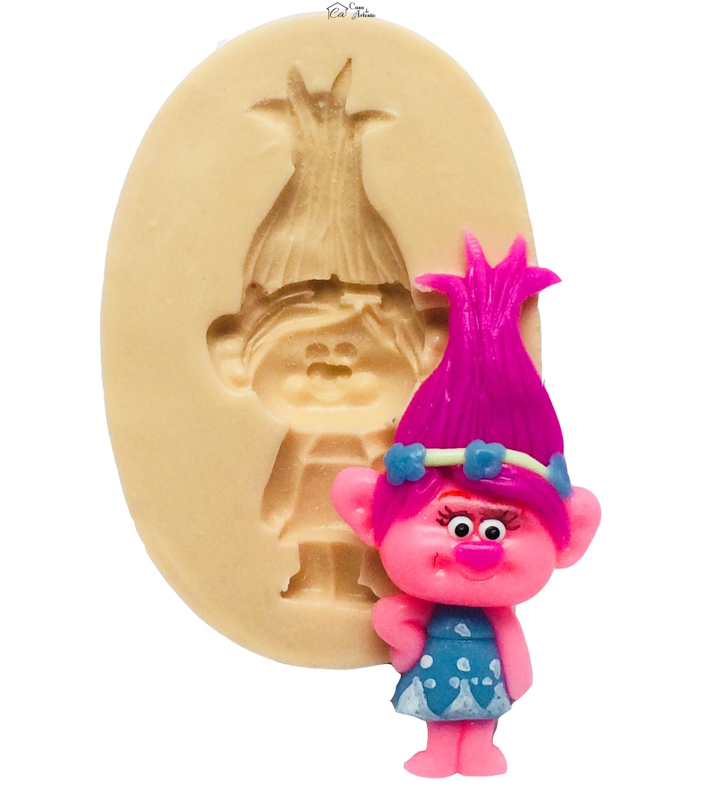 Molde de silicone - Trol - Poppy Pequena - P286