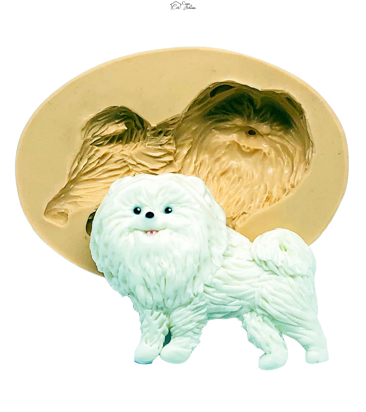 Molde de silicone - Cachorro - Spitz Alemao - Grande - P832