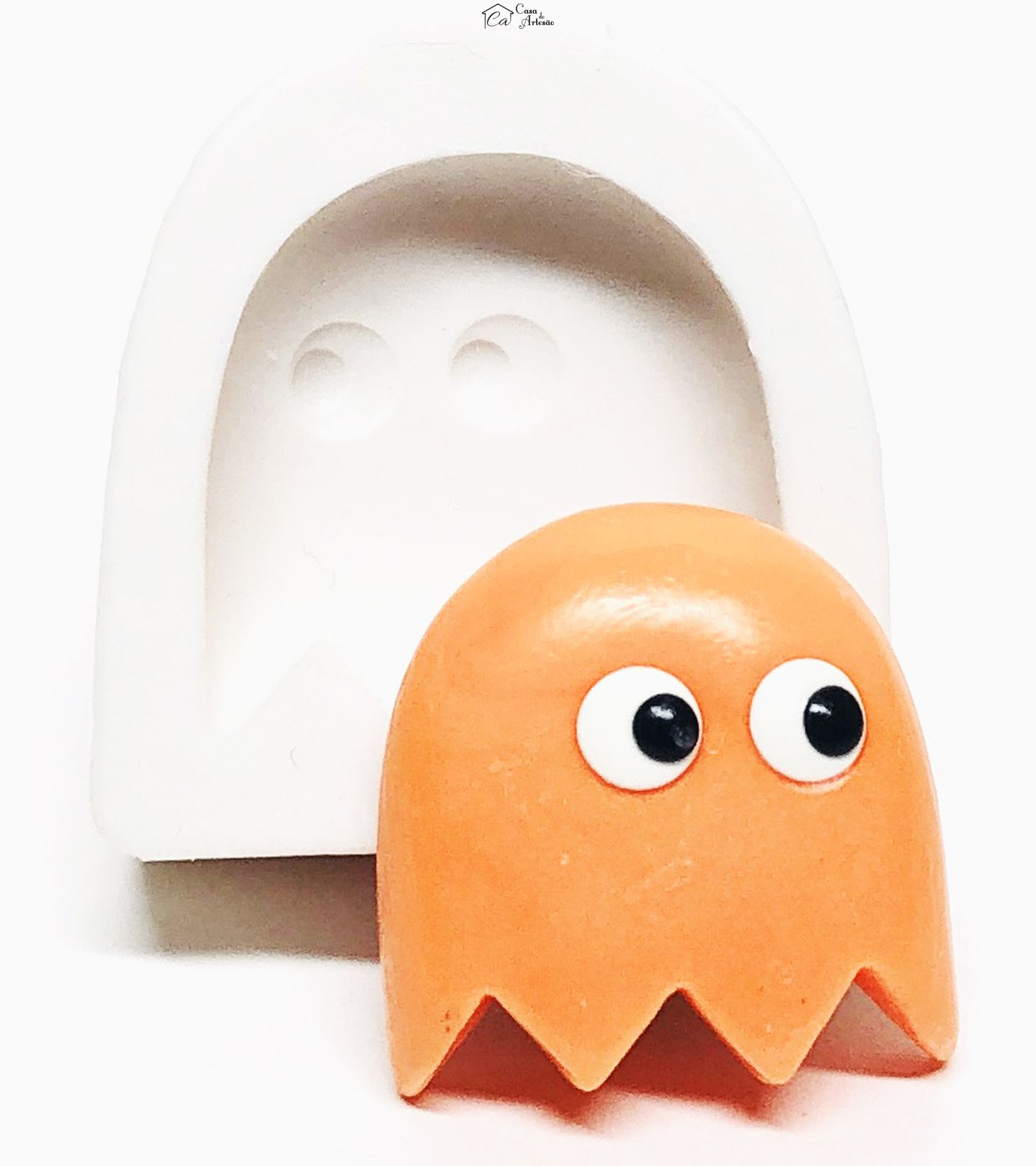 Molde de silicone - Pac Man - Fantasma - Medio - P1082