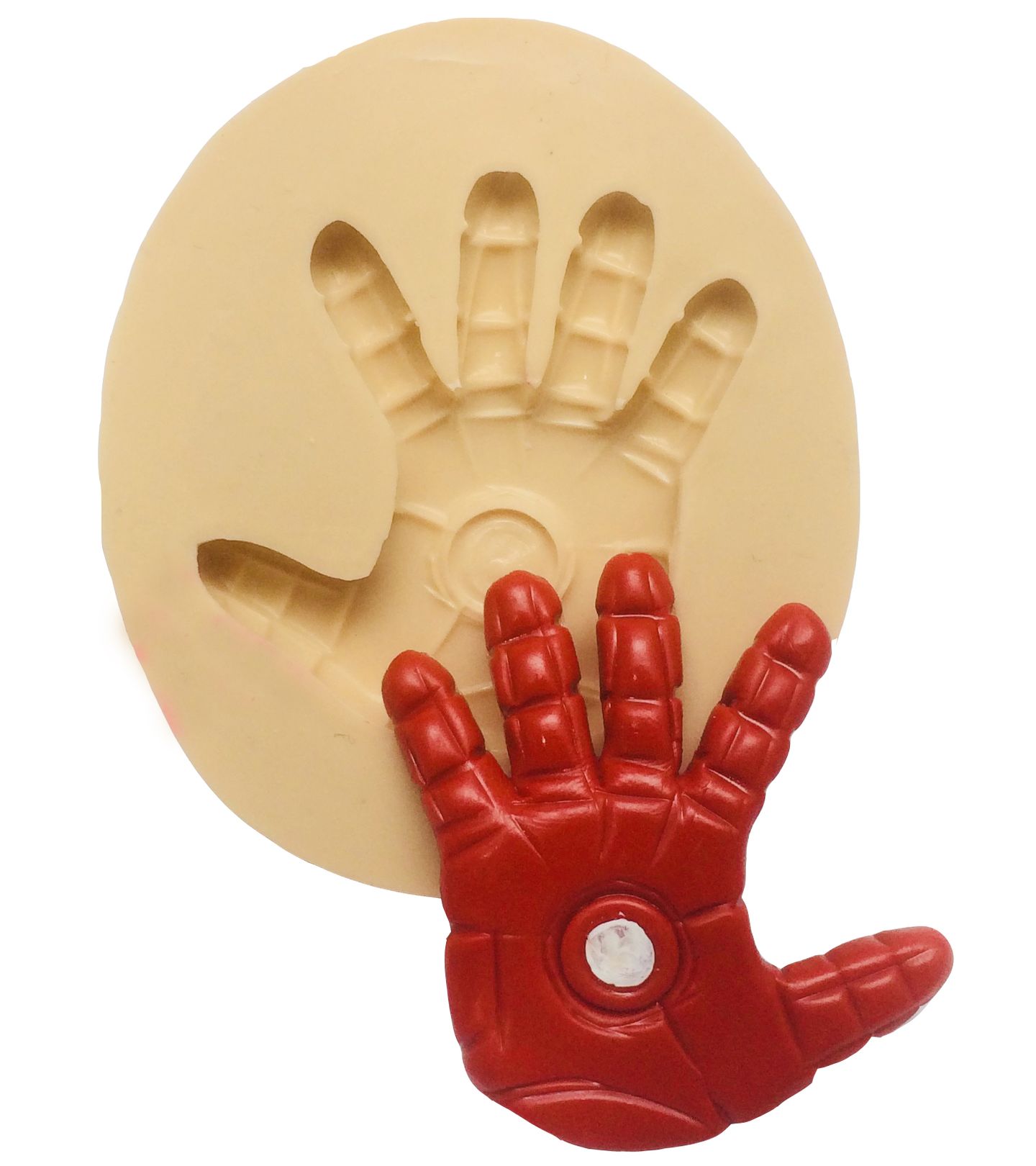 Molde de silicone - Os Vingadores - Mão Homem de Ferro - Media - P390