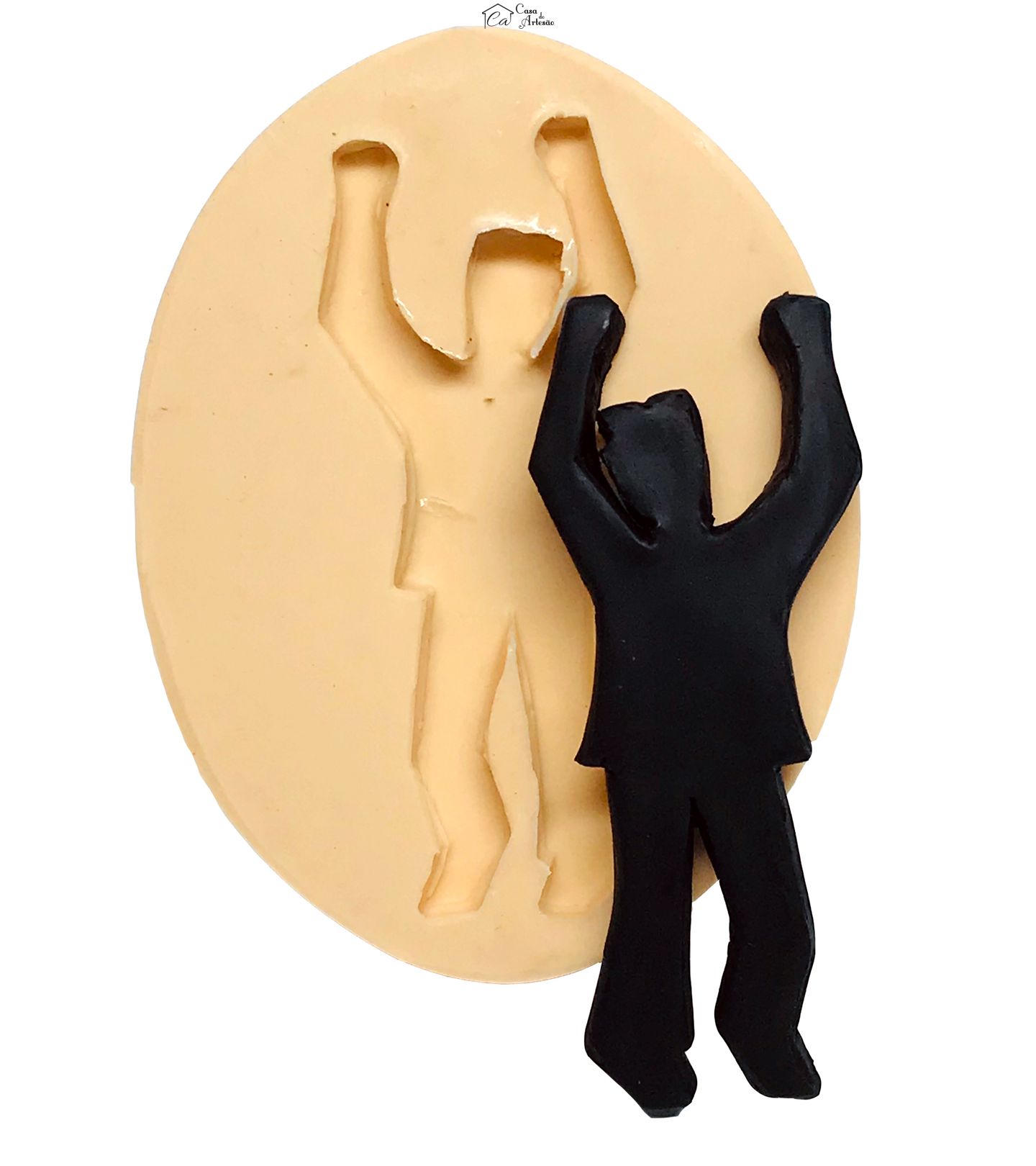 Molde de silicone - Dança - Sombra Homem Mod.02 - Grande - P583