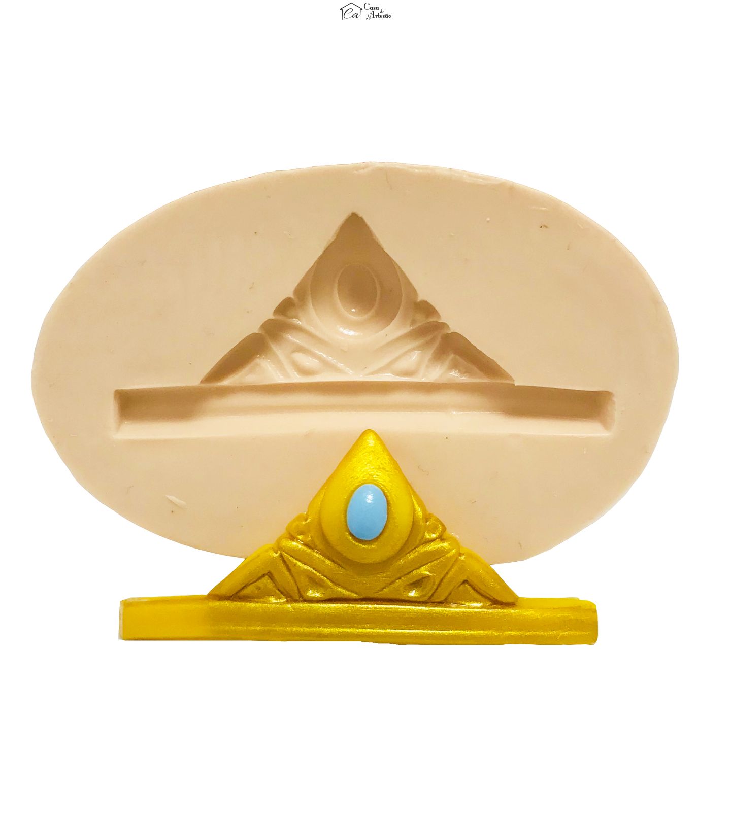 Molde de silicone - Coroa - Media - P414