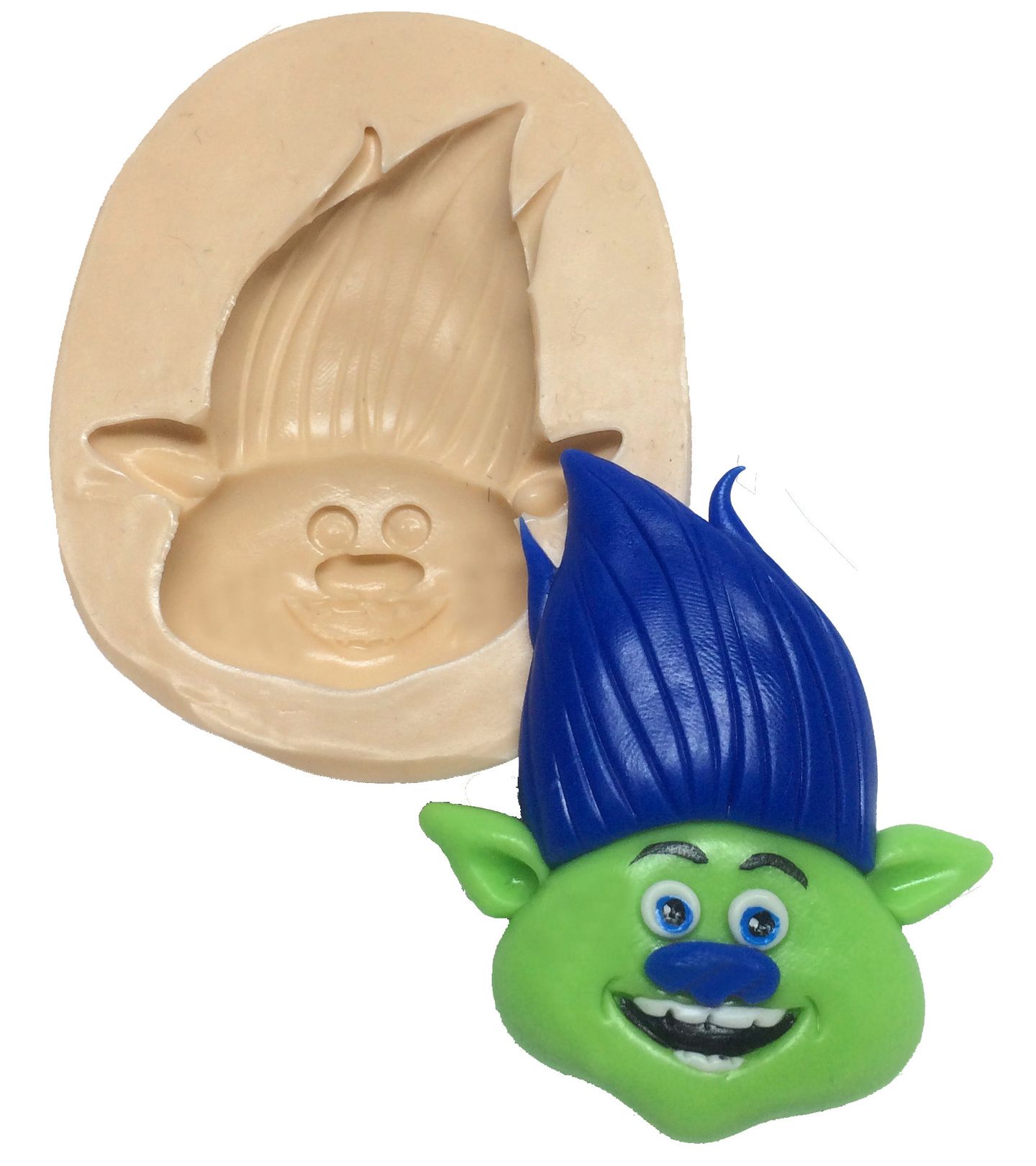Molde de silicone - Troll - Rosto Creek Grande - P247