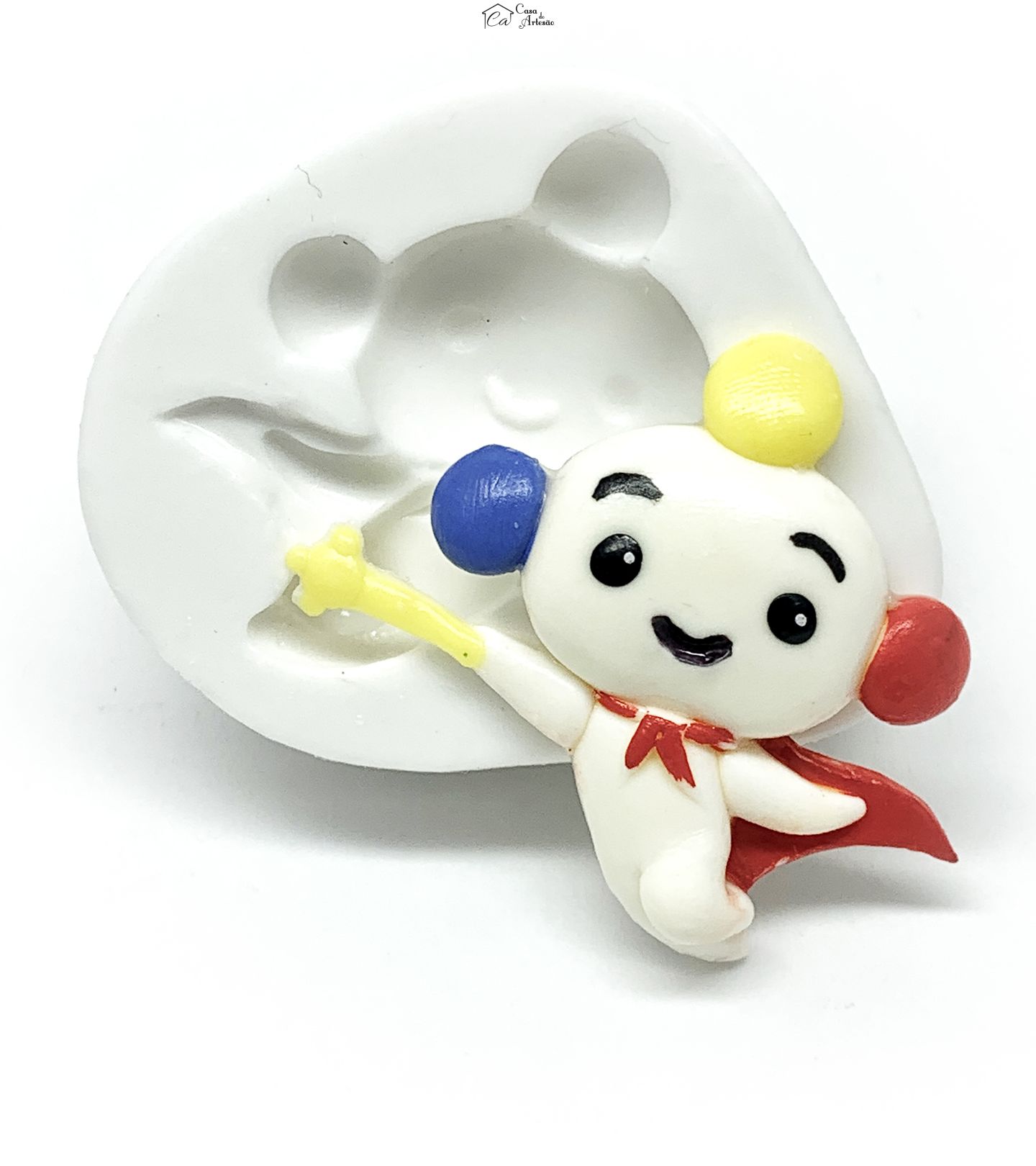 Molde de silicone - Vera e o Reino do Arco Iris - Rei Arco Iris - Grande - P1195