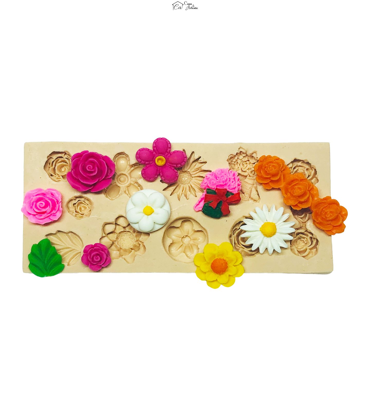 Molde de silicone - Flores Diversas - P732