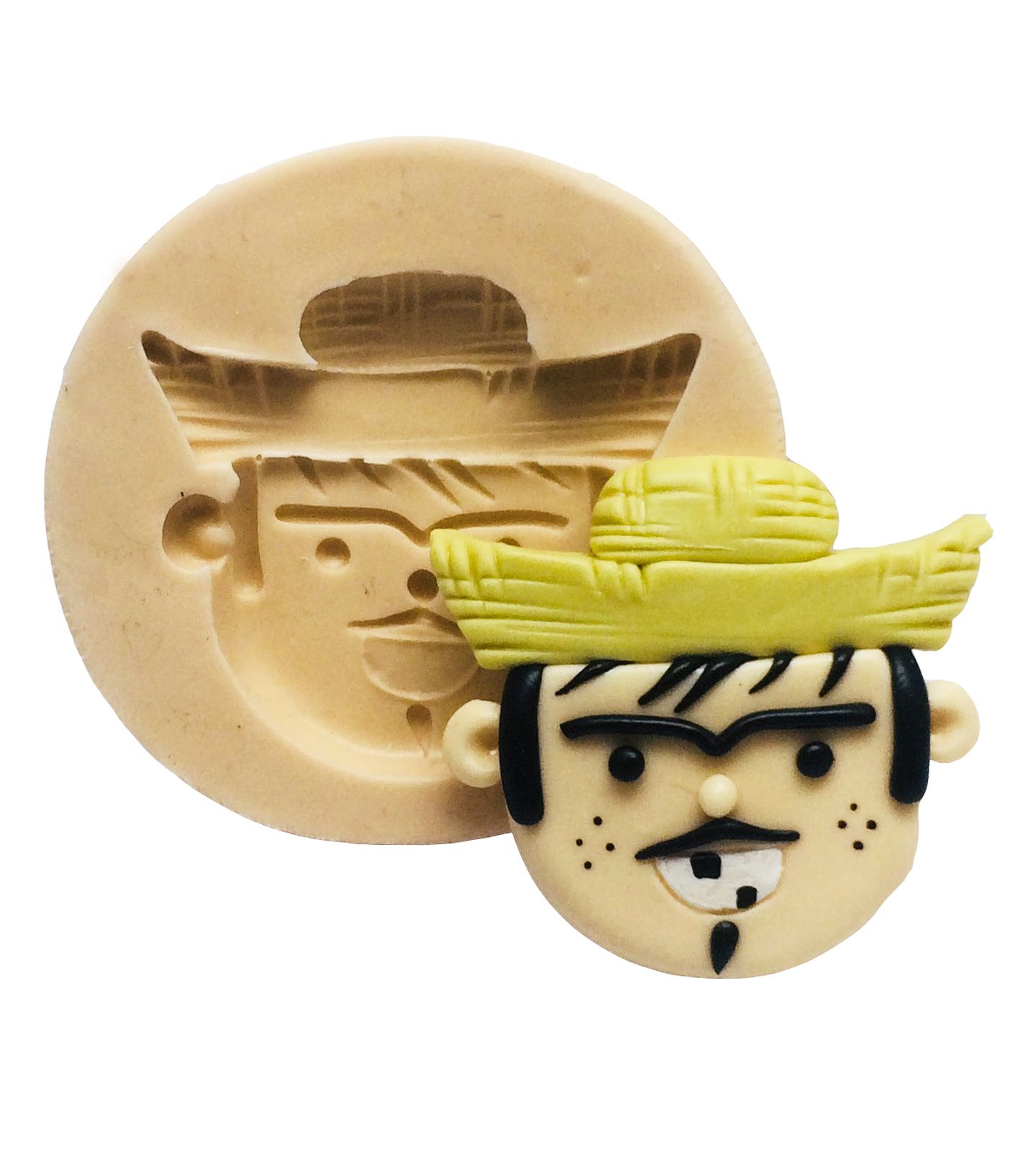 Caipira - Rosto Homem - Pequeno - P352