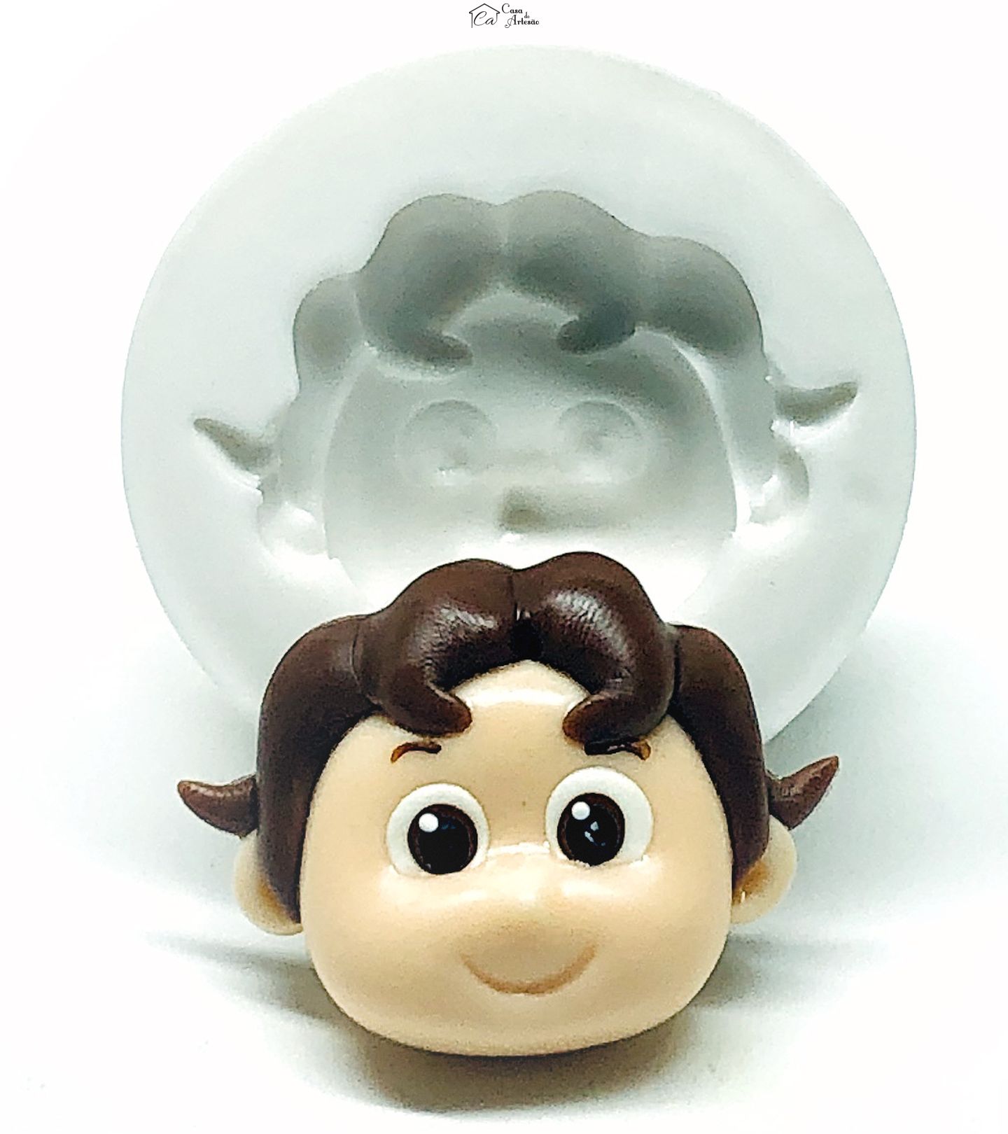 Molde de silicone - Maria Clara e JP - Rosto JP - Medio - P950