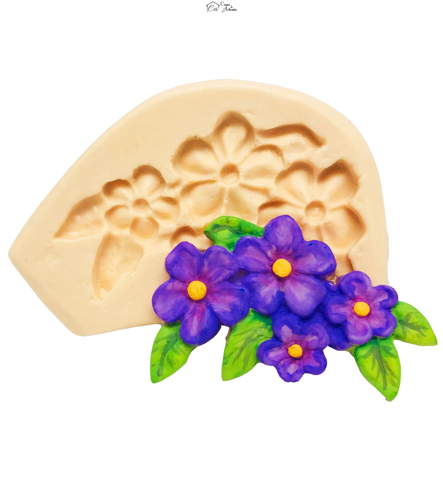 Molde de silicone - Flores  - P13