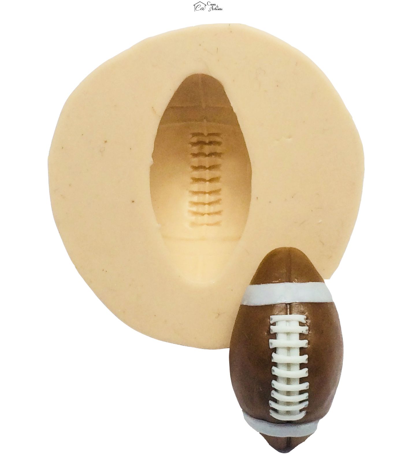Molde de silicone - Bola Futebol Americano - Pq