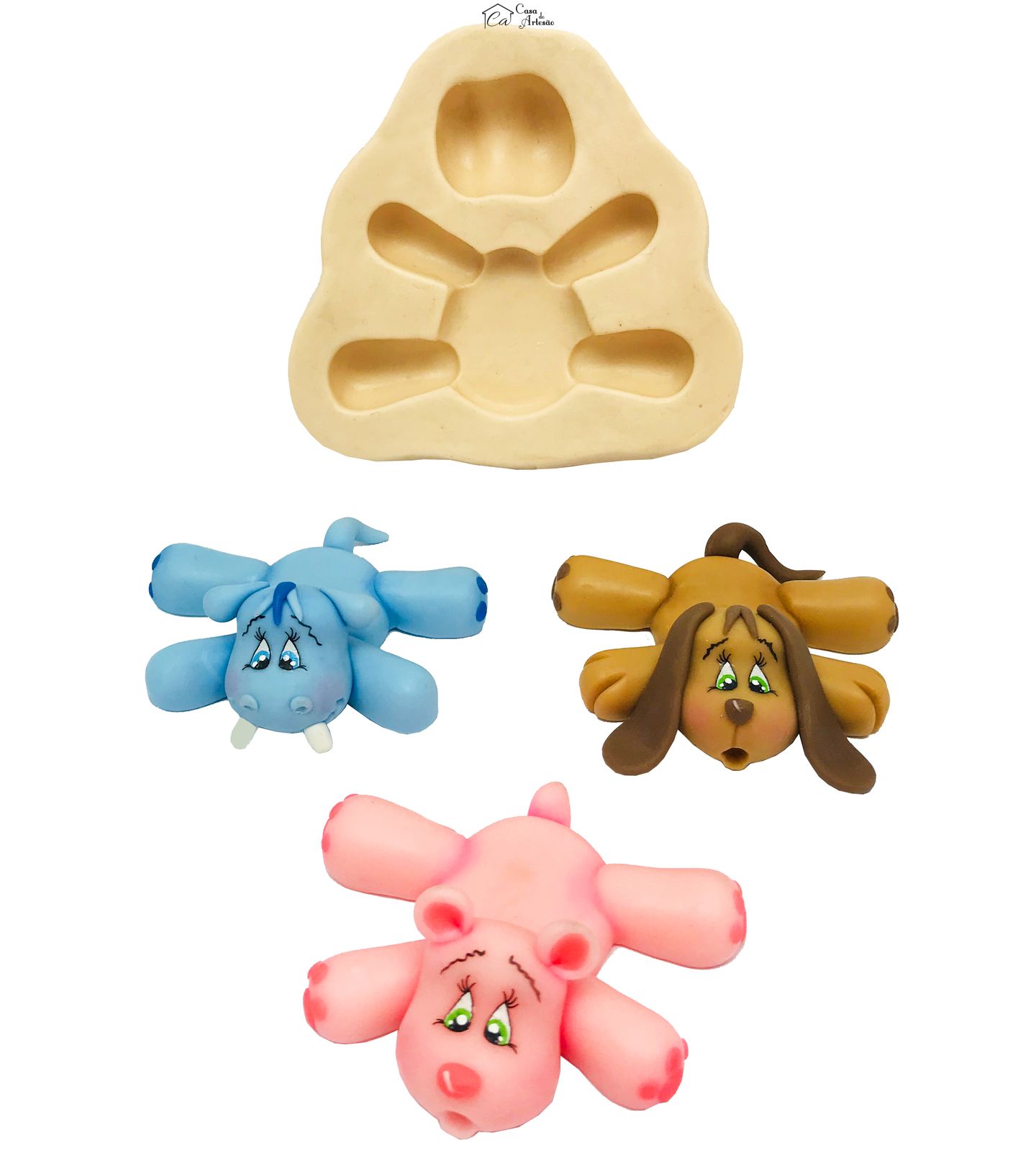 Molde de silicone - Bichinhos Porta Doce - P120