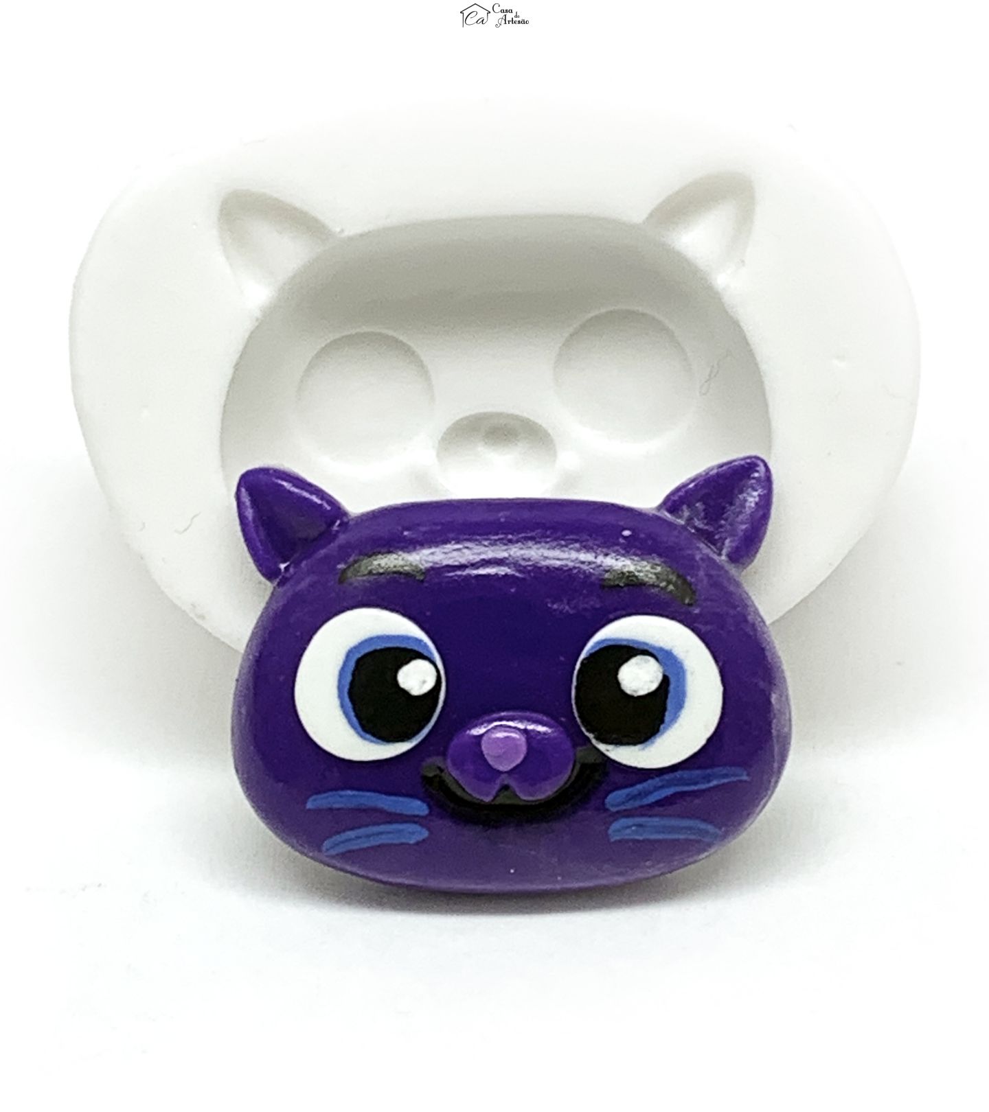 Molde de silicone - Vera e o Reino do Arco Iris - Rosto Bartleby - Medio - P1193