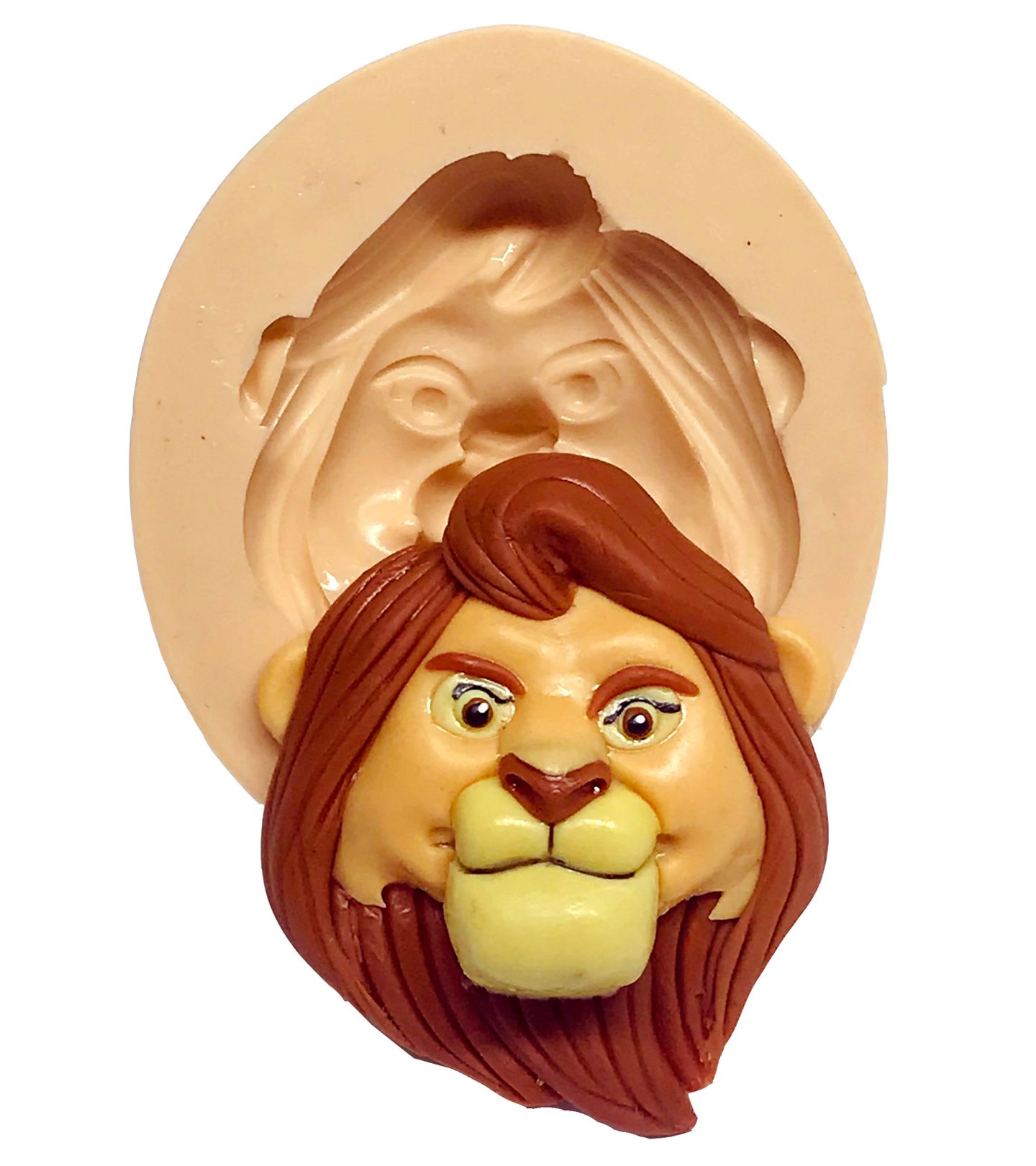 Molde de silicone - Rei Leão - Rosto Mufasa - Medio - P605