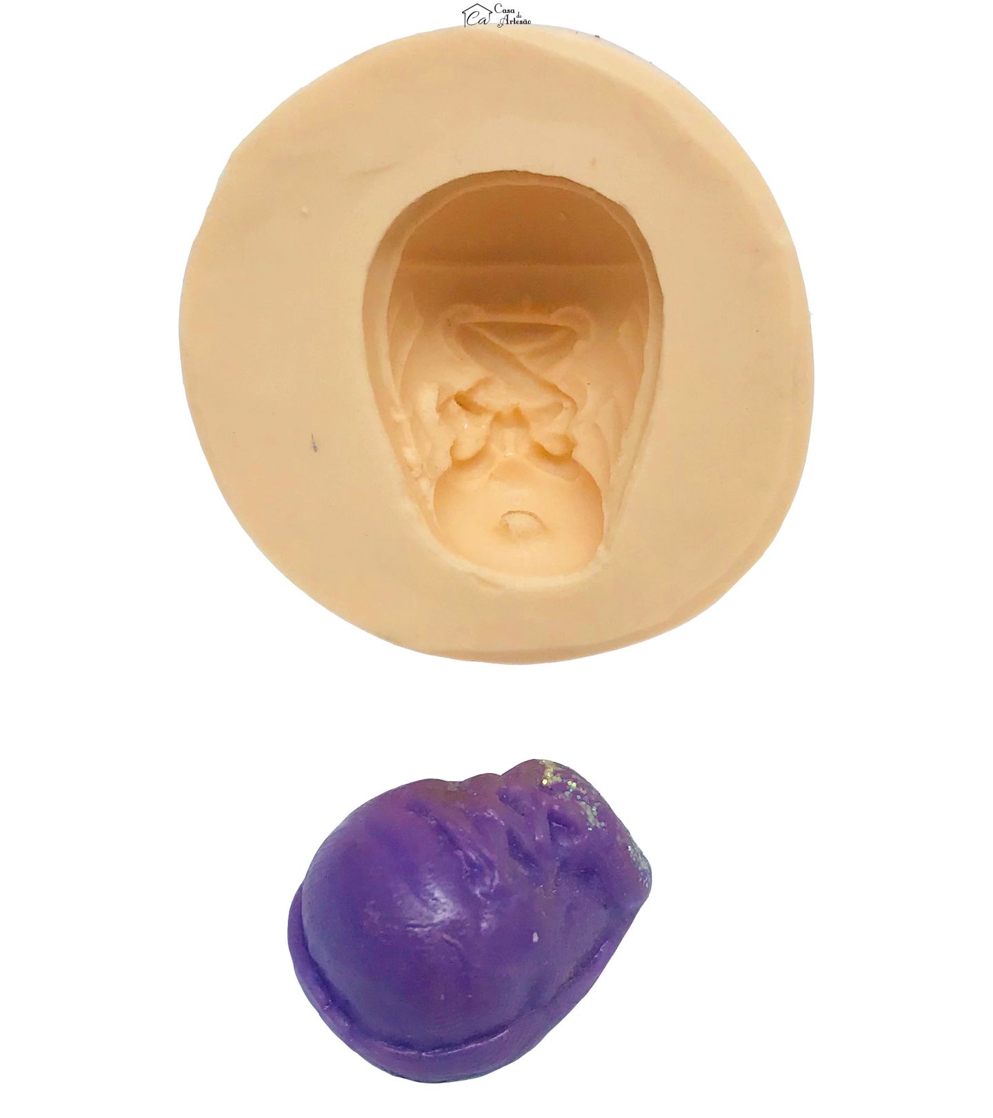 Molde de silicone - Tenis Largo c/ Cadarço Grande