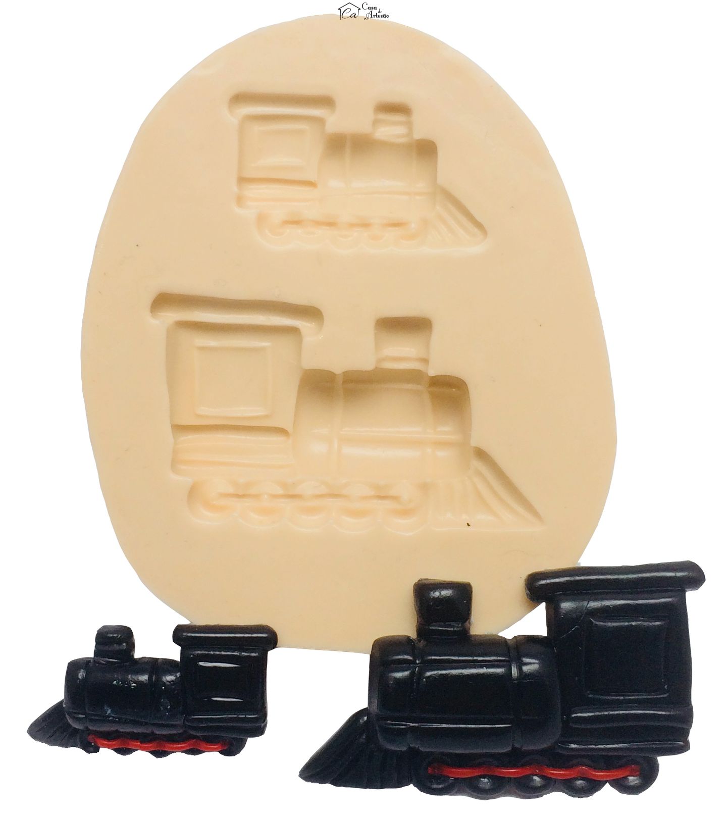 Molde de silicone - Meios de Transporte - Trem - 02 Tamanhos - P292