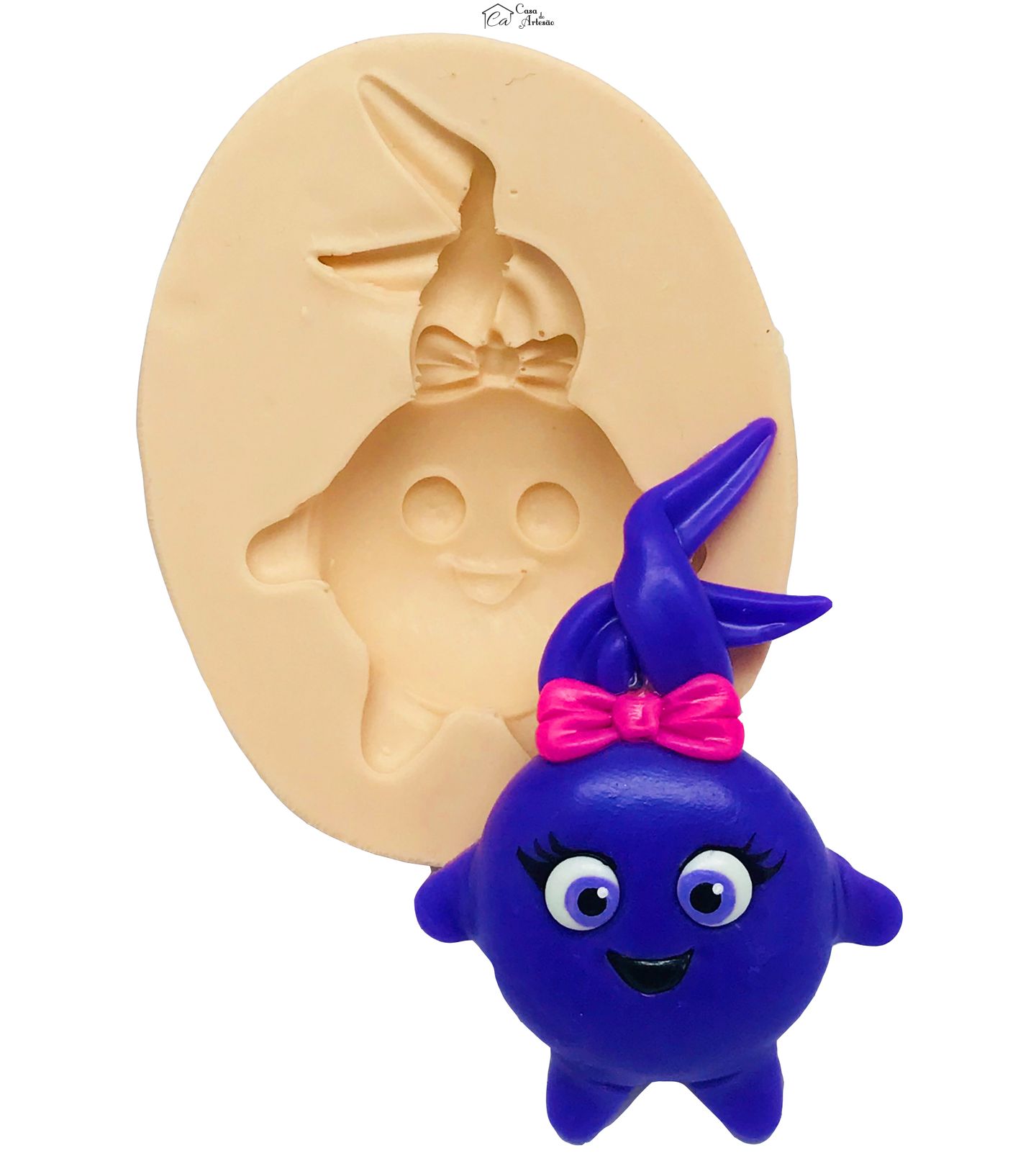 Molde de silicone - Sunny Bunnies - Rosto Iris - Grande  - P459