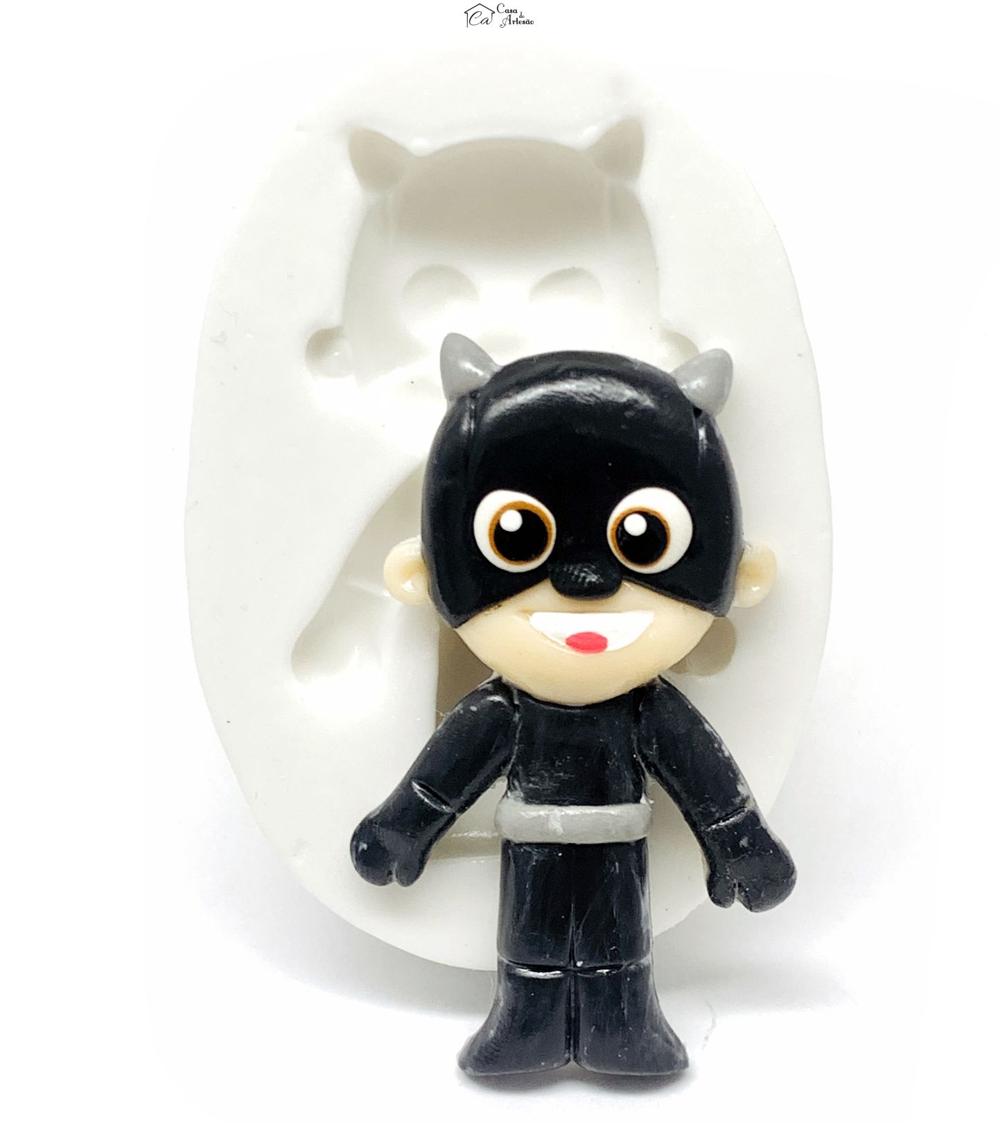 Molde de silicone - Os Aventureiros - Aventureiro Preto - Grande - P1217