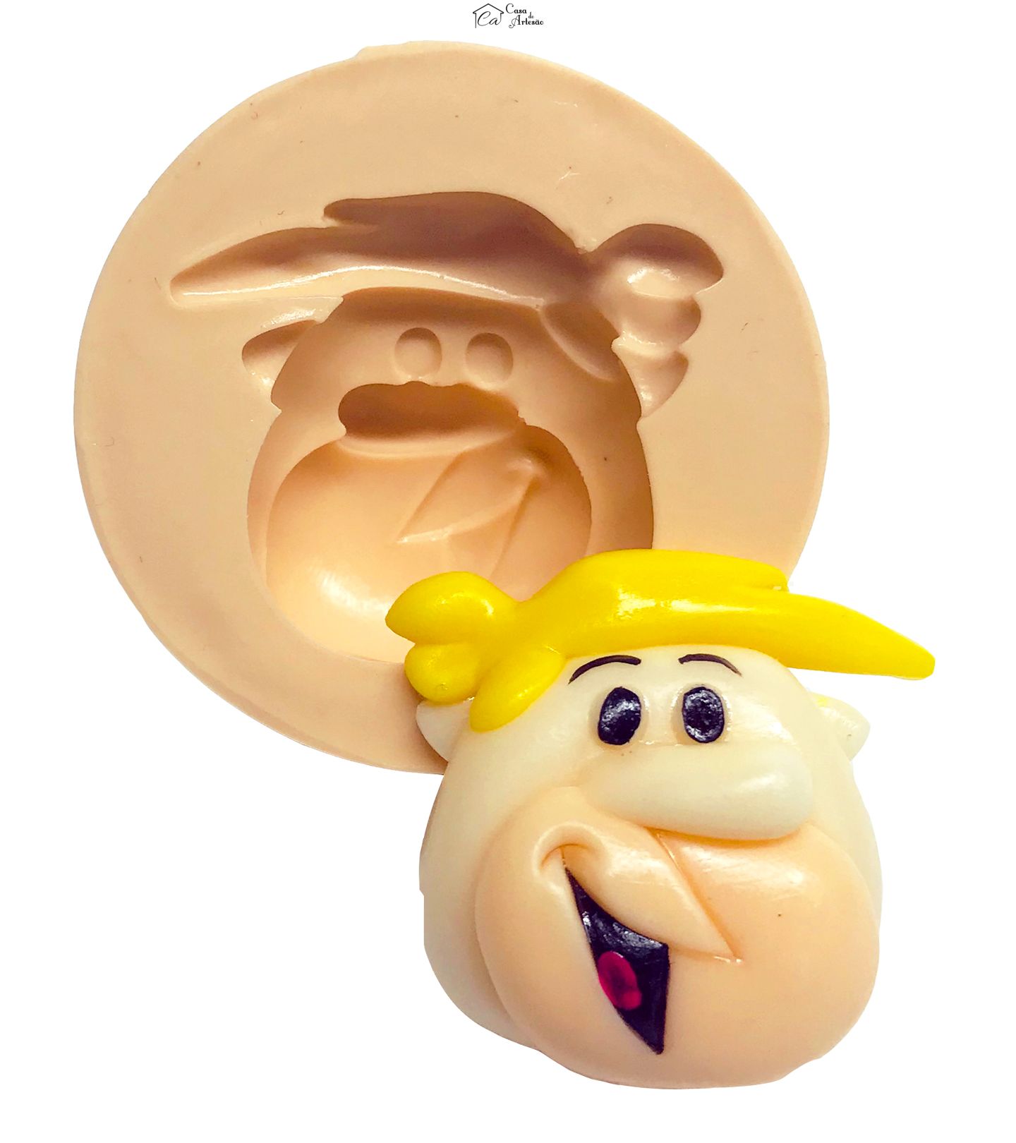 Molde de silicone - Flintstones - Rosto Barney - Grande - P597