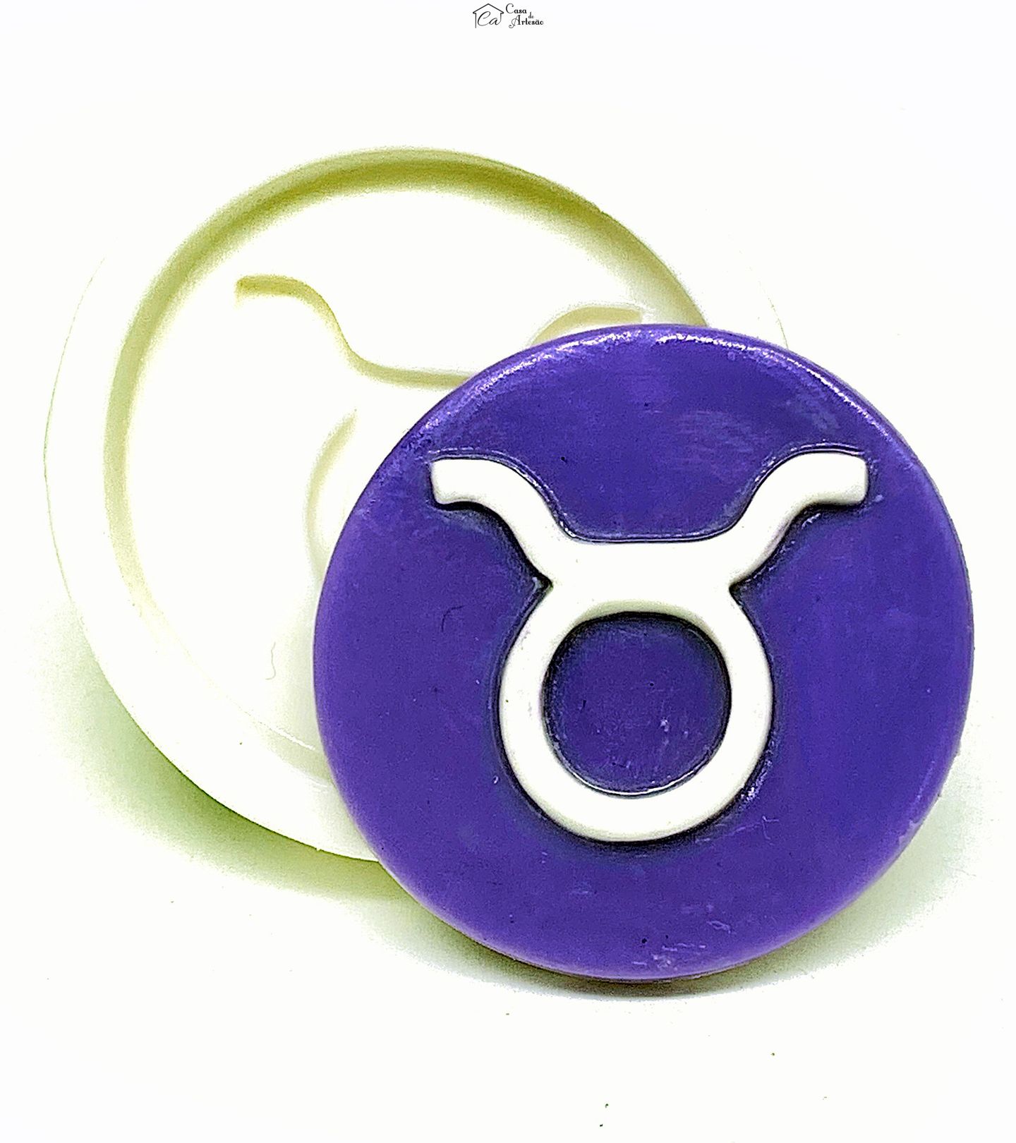Molde de silicone - Horoscopo - Simbolo - Touro - Grande - P1137