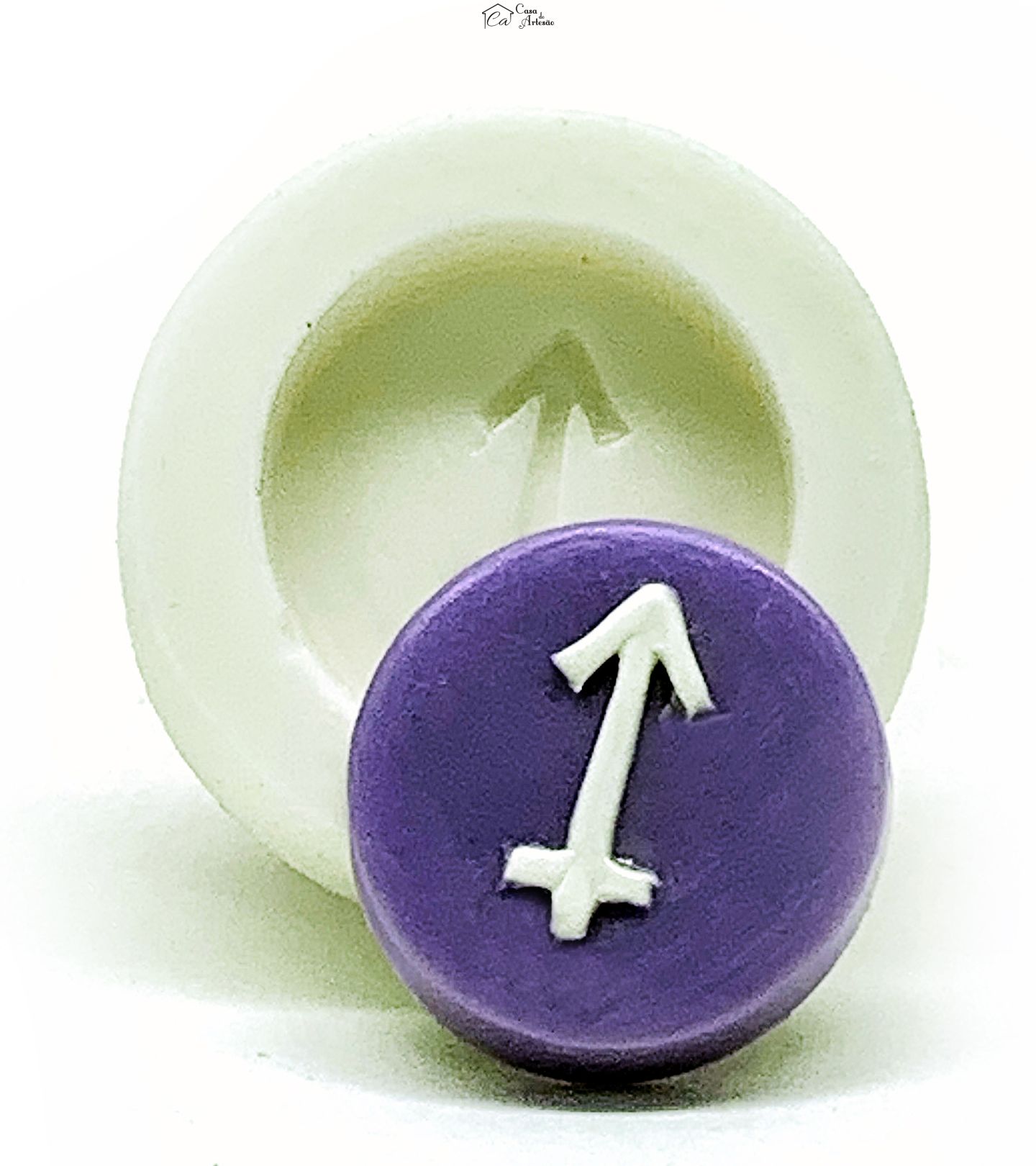 Molde de silicone - Horoscopo - Simbolo - Sagitario - Pequeno - P1139