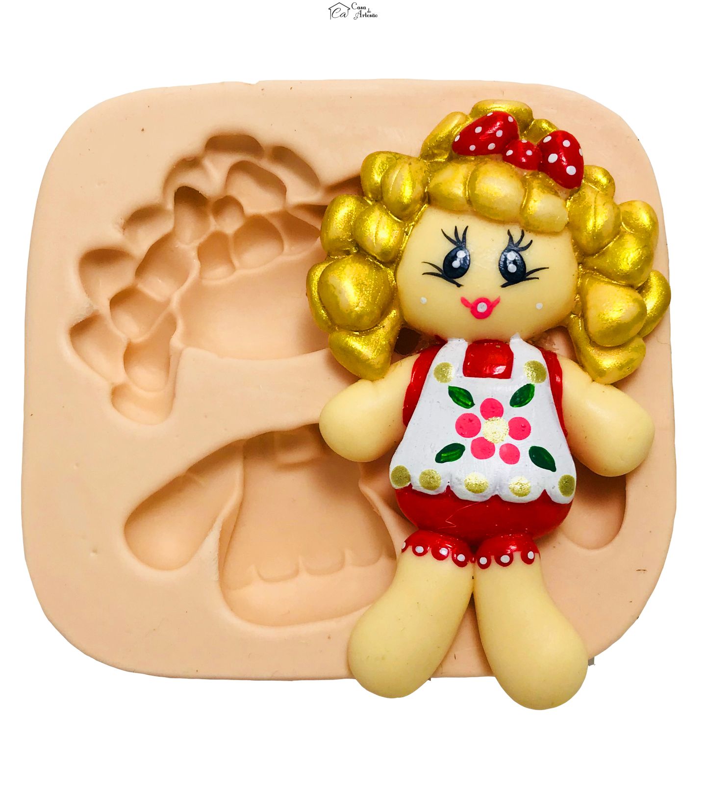 Molde de silicone - Menina Media - P138