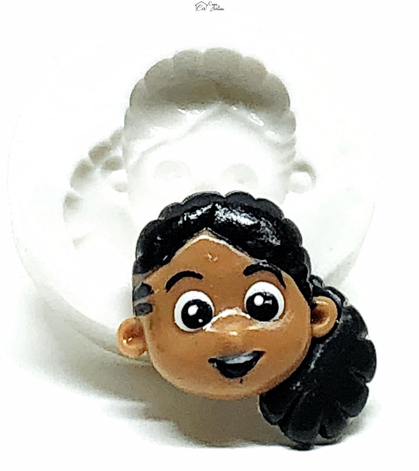 Molde de silicone - Os Aventureiros - Rosto Aventureira Amarela - Pequeno - P980