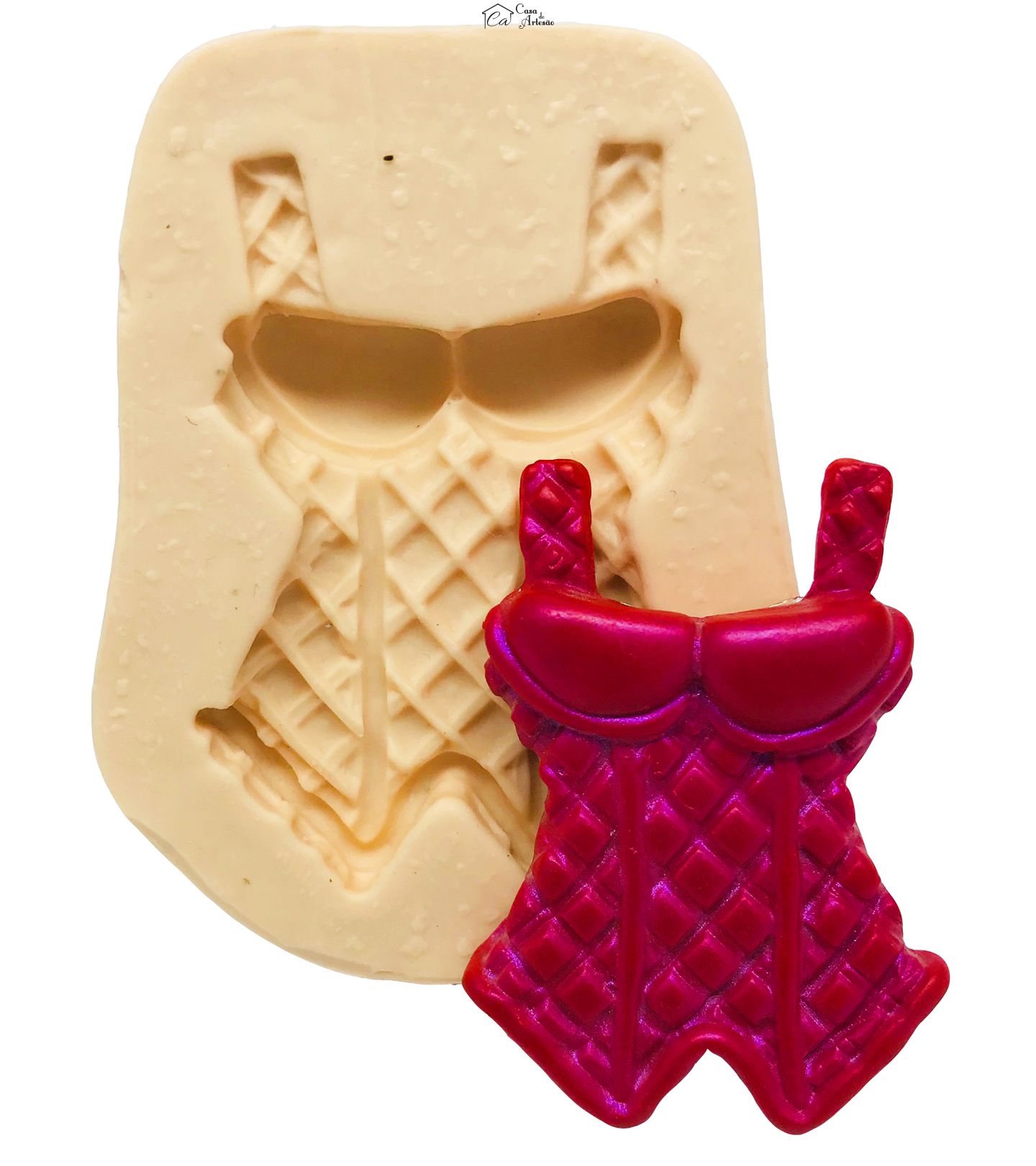 Molde de silicone - Corpete - Espartilho - Mod. 01 - P65