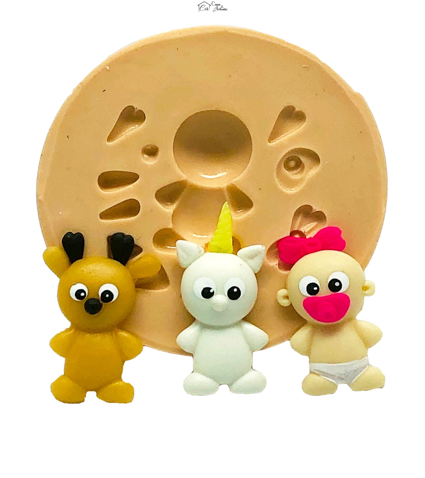 Molde de silicone - Bichinho Fofinho Universal - Mod.01 - Pequeno - P804