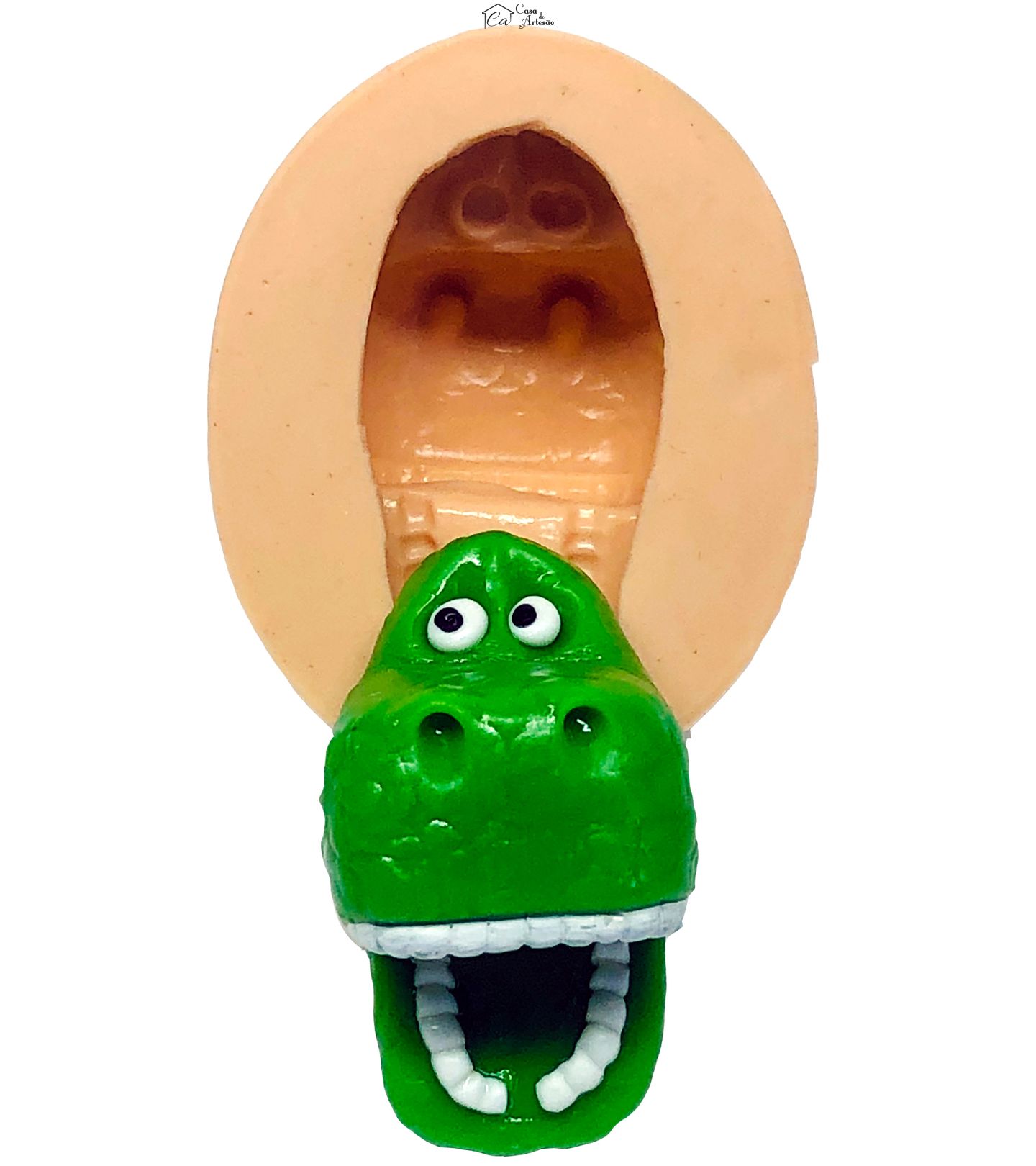 Molde de silicone - Toy Story - Rosto Rex - Grande - P644