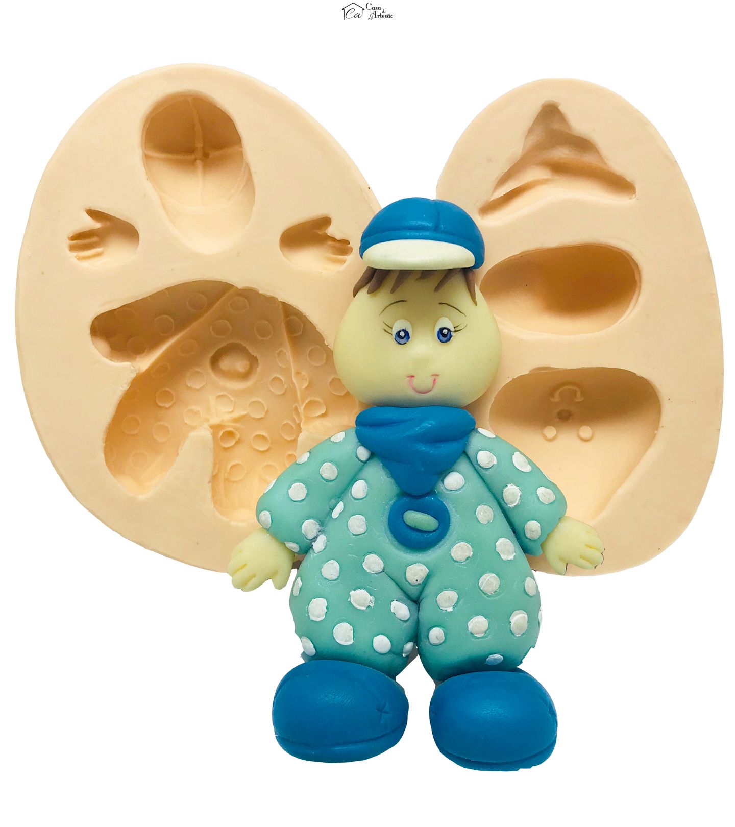 Molde de silicone - Moranguinho Grande - Boneco