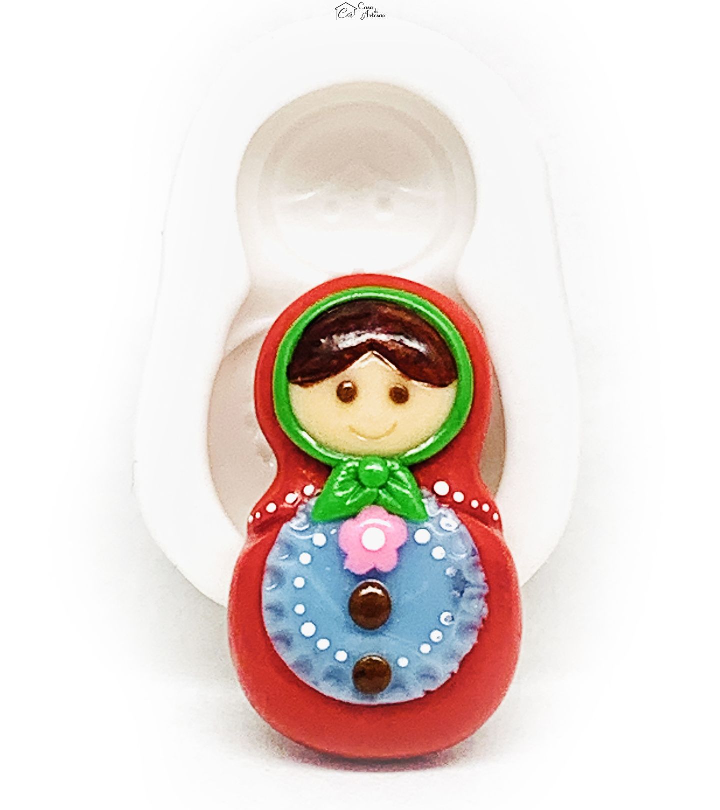 Molde de silicone - Matrioska - Boneca Russa - Media - P1168