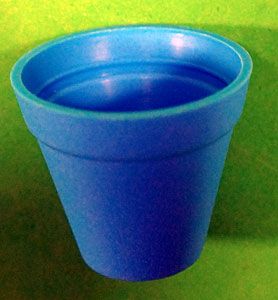 Vaso Plastico nº 4 - Alt = 5cm - Emb.C/ 6 pç