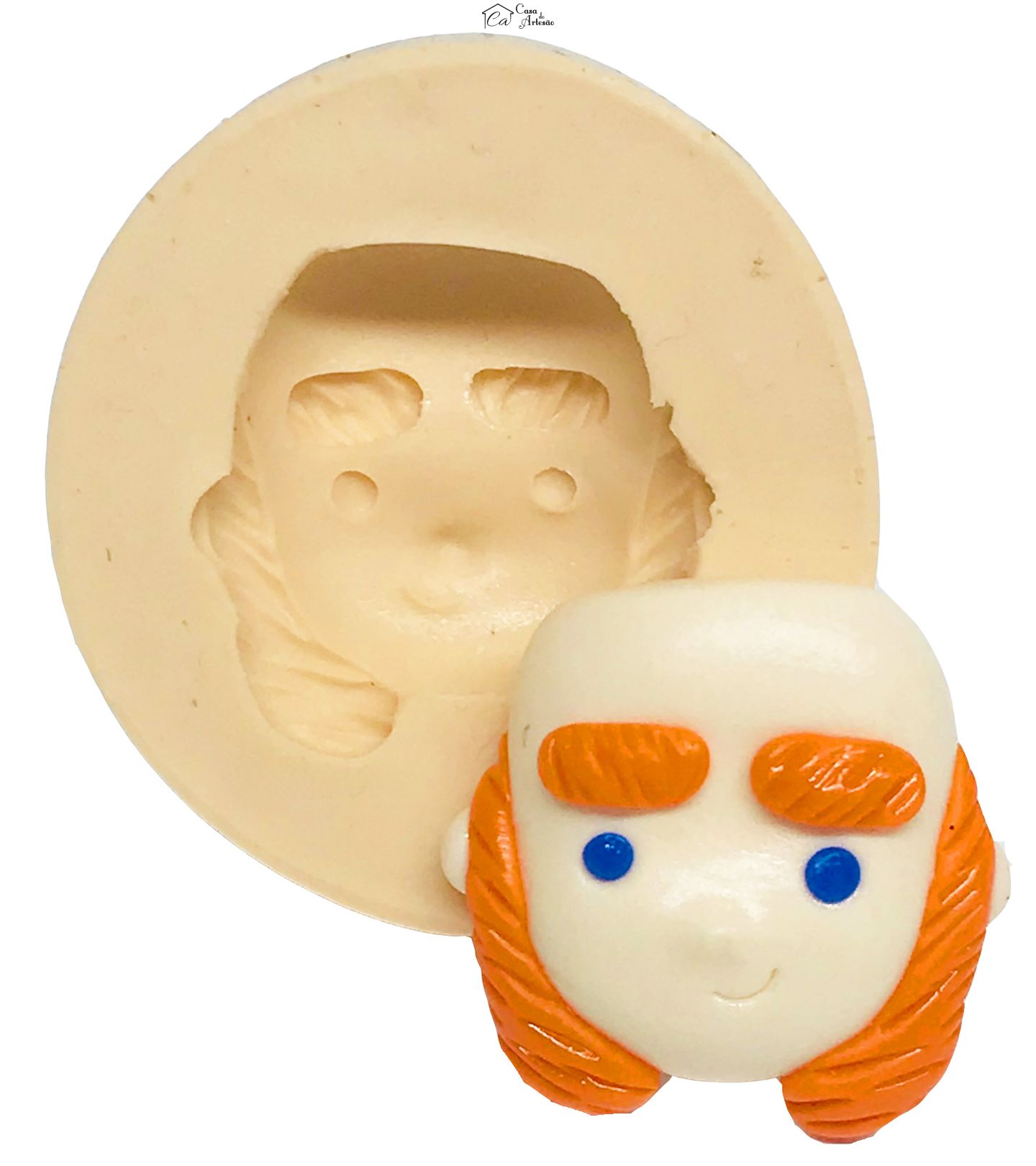 Molde de silicone - Clash Royale - Rosto Gigante Baby - Medio - P512